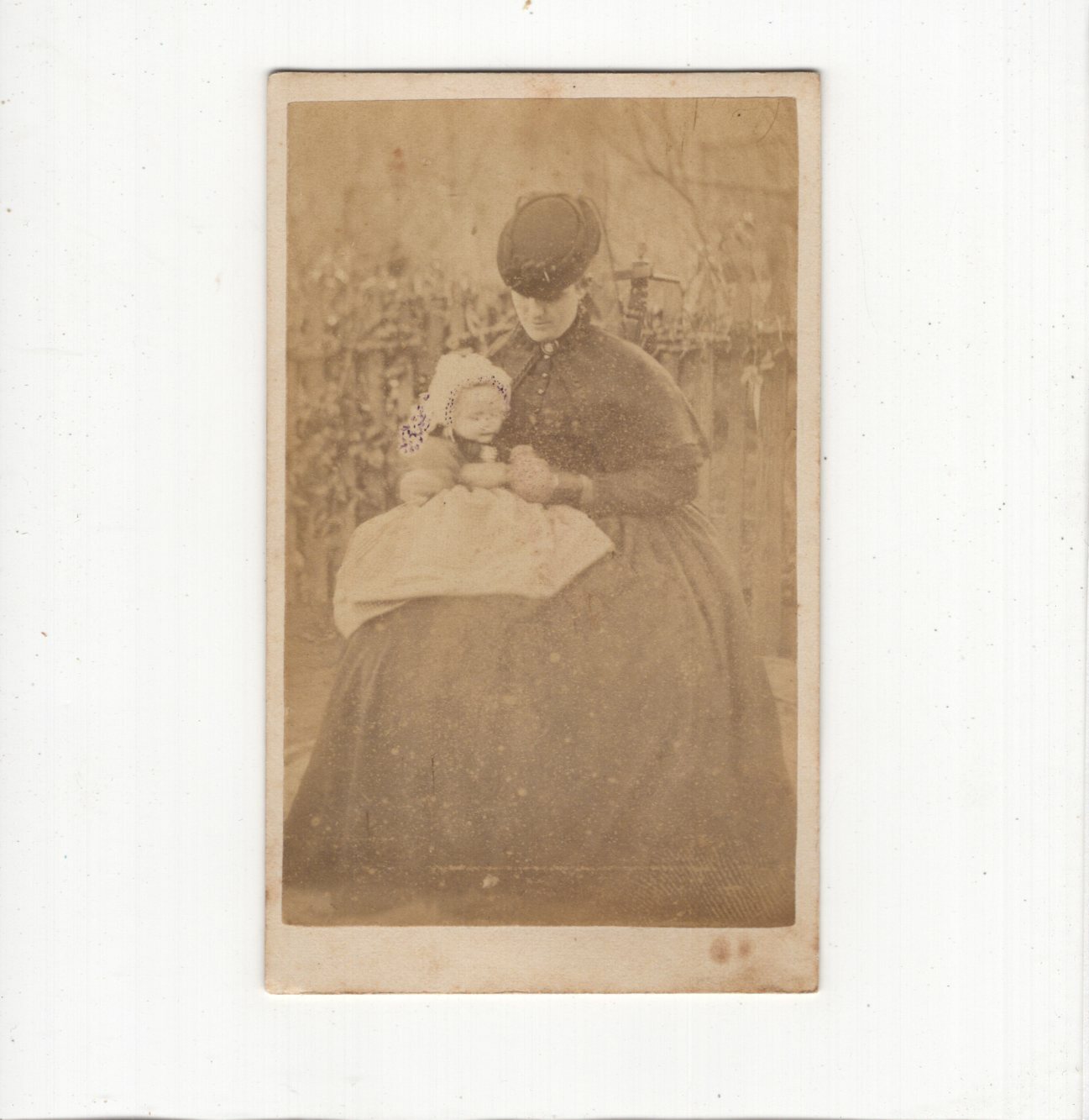 CDV Photo Fine Lady Baby – Cape Town South Africa / Cape Town South Africa? 1860s