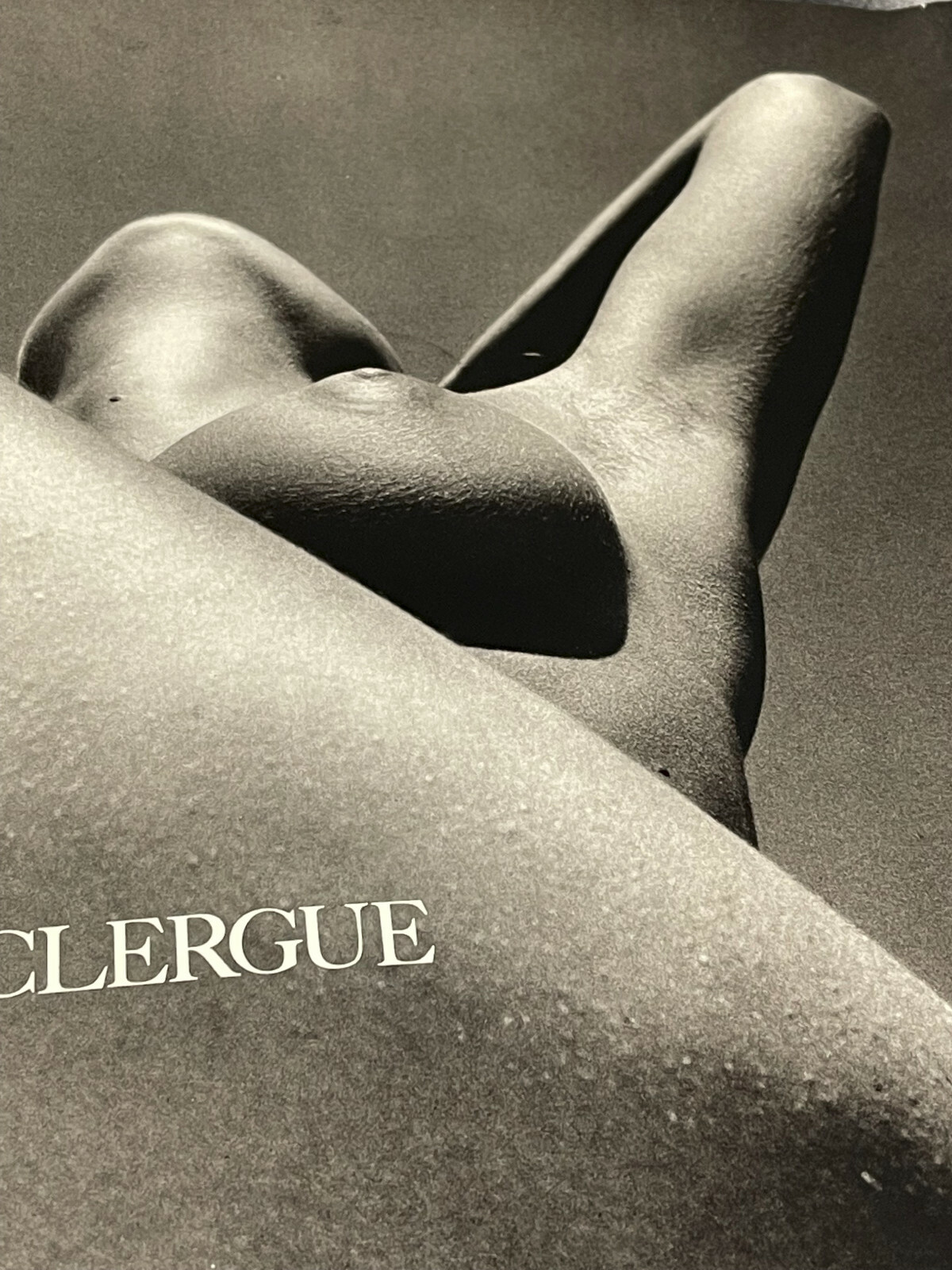 Curiosa Lucien Clergue Female Nude Advertising Brochure Born Of The Wave