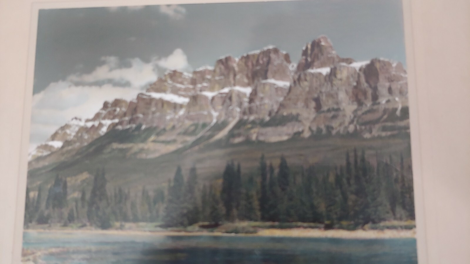 Alfred Blyth original Photo of Banff Park Alberta Pencil signed and titled