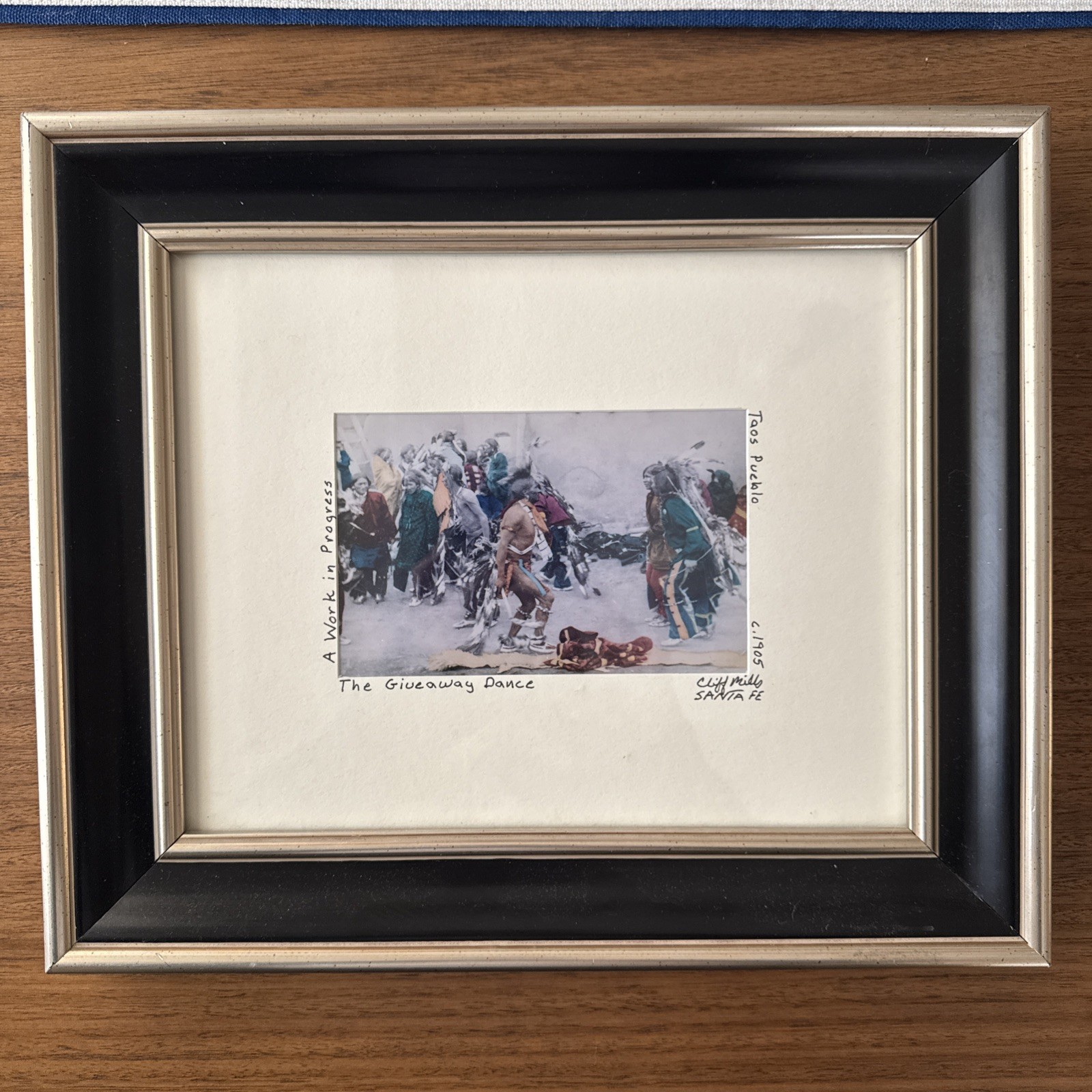 Cliff Mills Photograph Art “The Giveaway Dance” Sante Fe NM Indigenous Art 13”