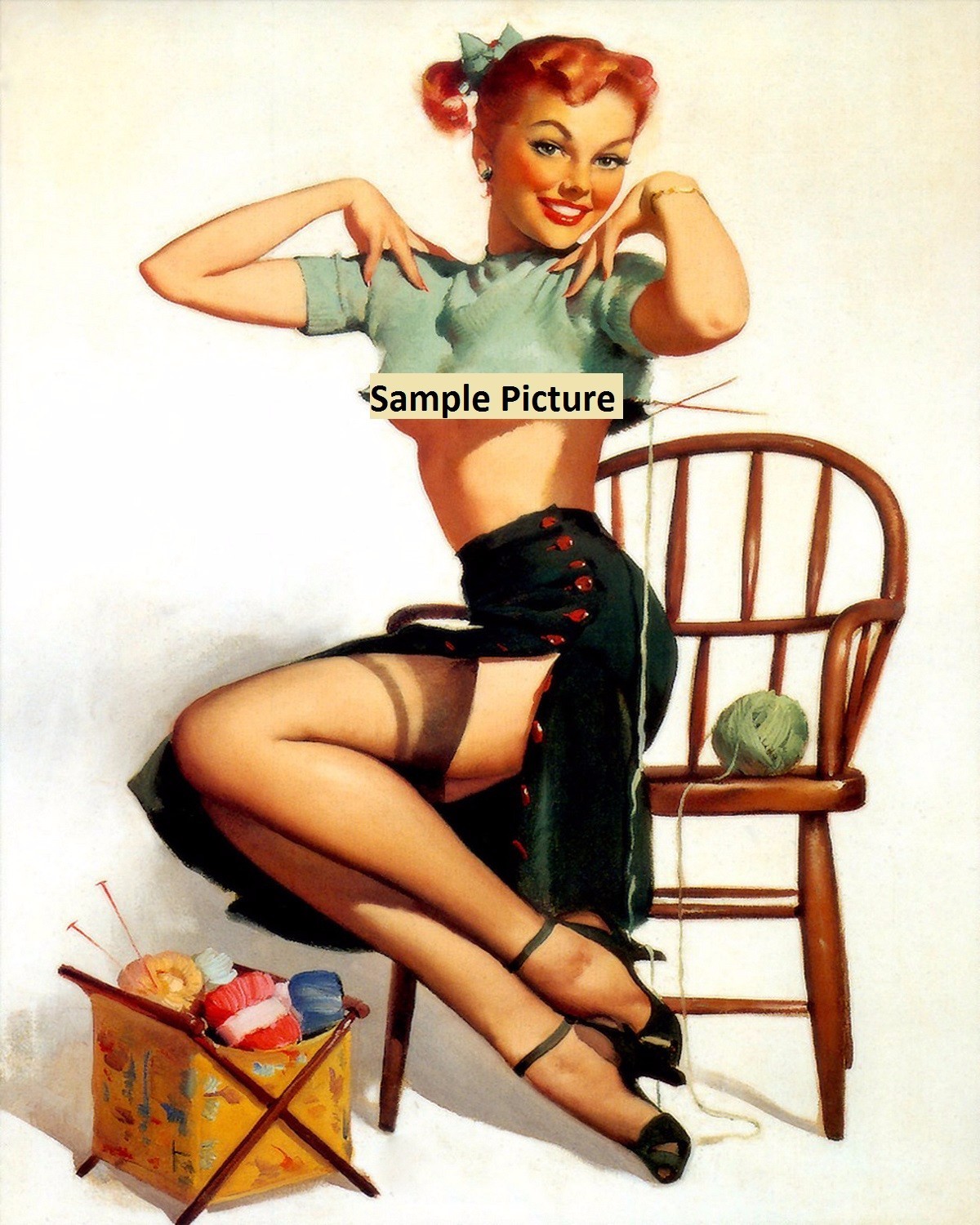 The Pin Up Sexy Girl – Photo Semi Glossy (Print)