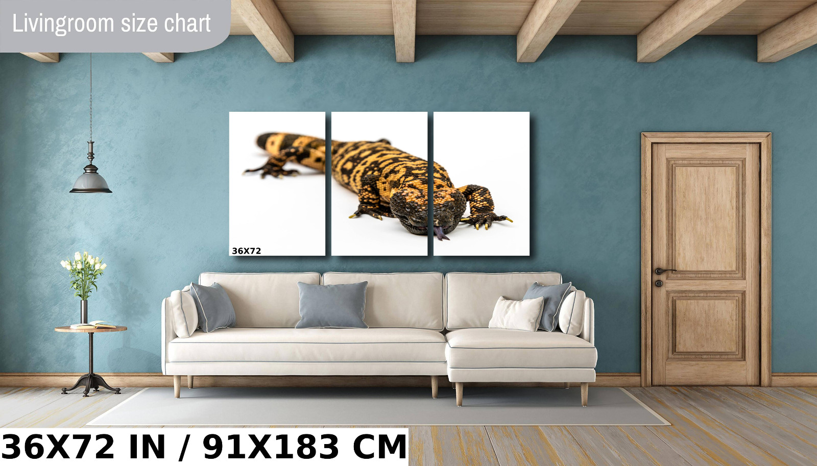 Reptilian Royalty: Gila Monster Wall Art Metal Acrylic Print Reptile Photography