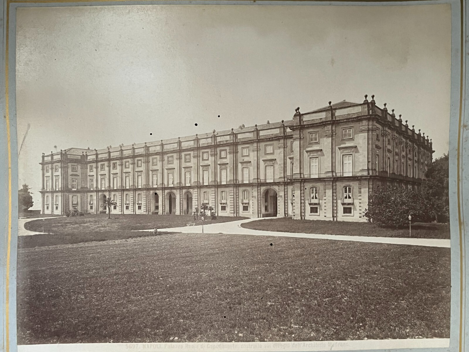 2 Album Photo by Giacomo Brogi circa 1870 Naples Napoli Italy 25x19cm (19+20)