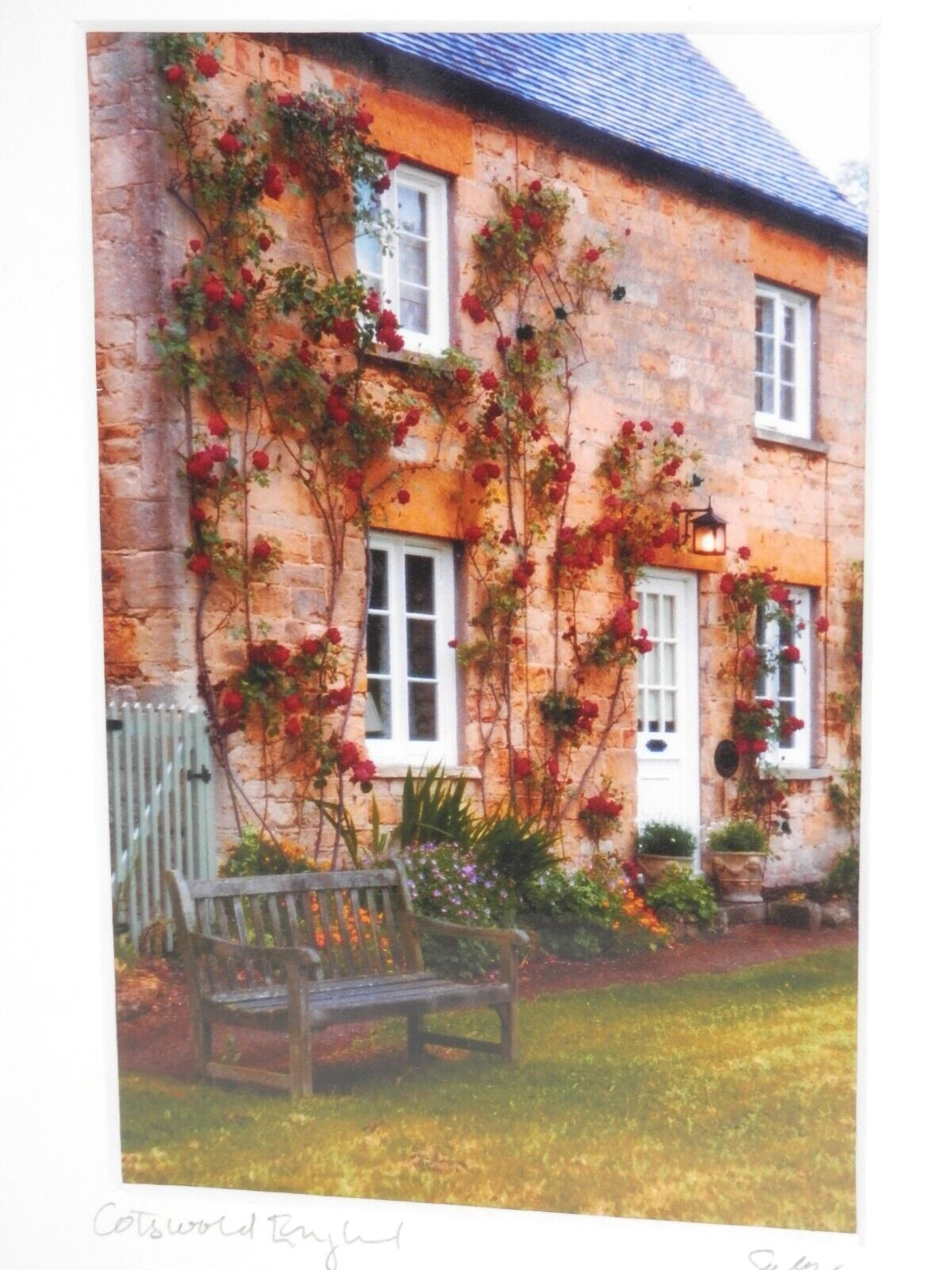 John Galbo Matted Photograph Cotswold England Cottage 8×10″ Signed Numbered
