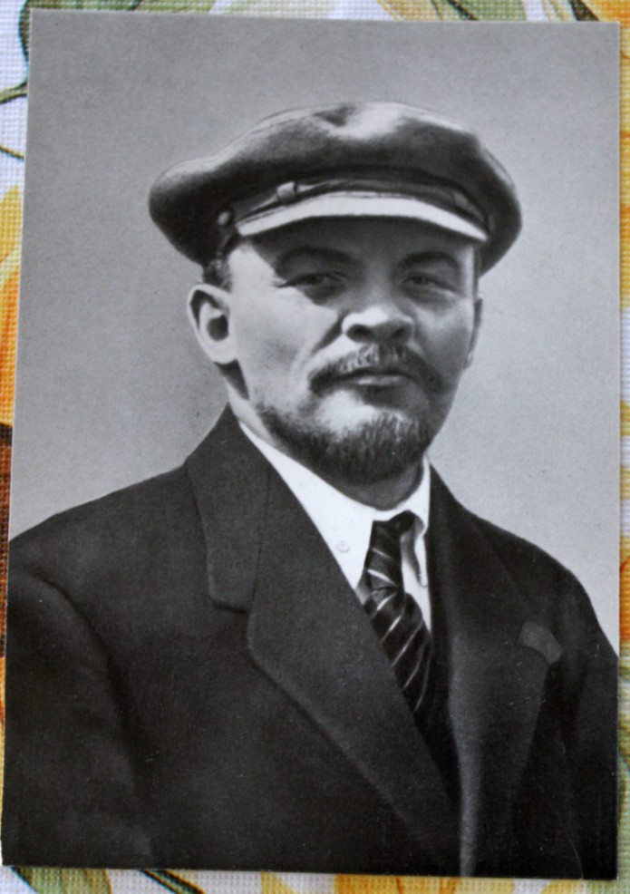 Photo postcard Lenin 1920 portrait Soviet Union Russia picture vintage JK