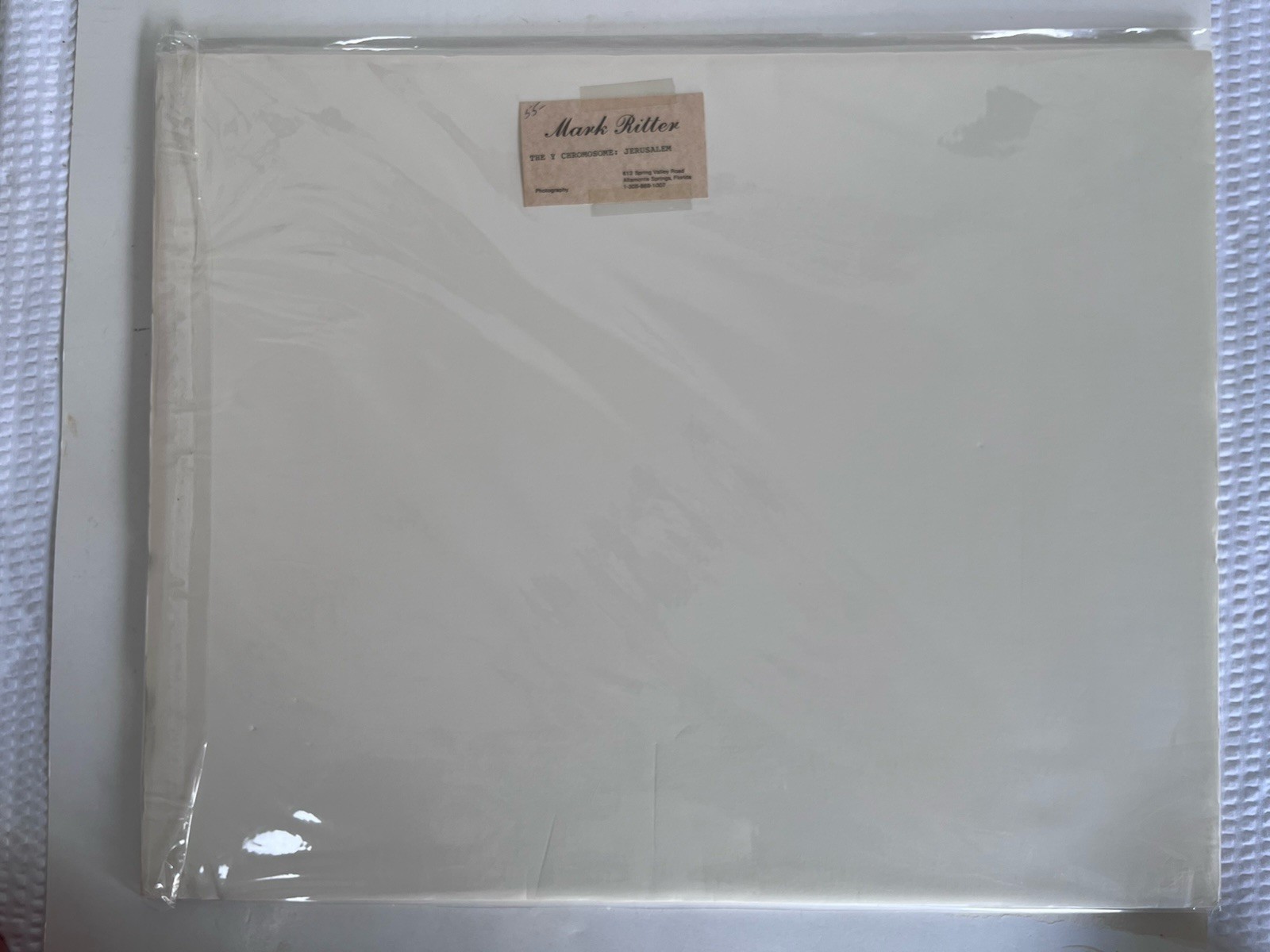 Mark Ritter Signed Silver Gelatin Print: “The Y Chromosome” Vintage Fine Art B&W