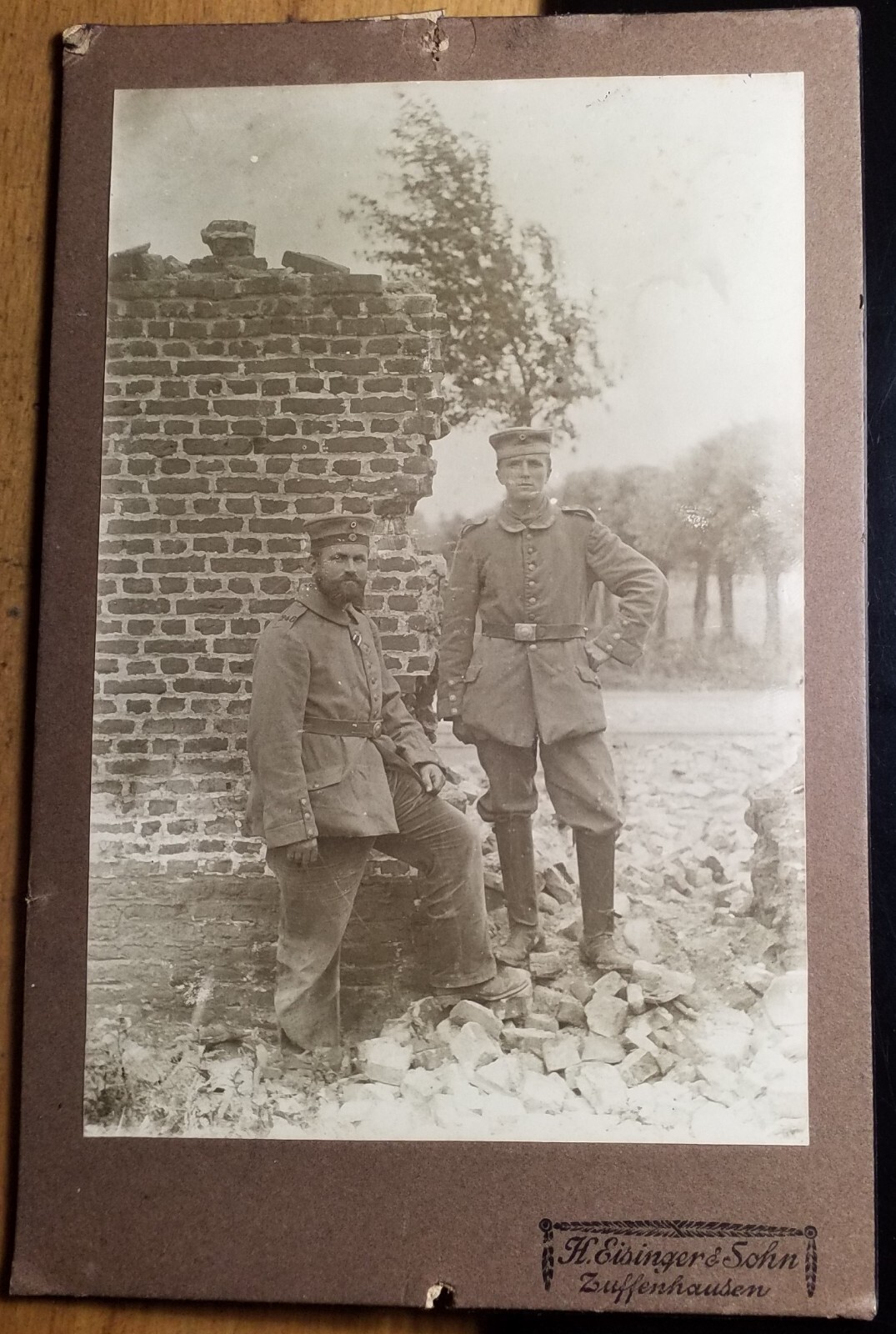 2 Soldiers Uniform Regiment 248 at Ruin/KAB H. Eisinger & Sohn Zuffenhausen