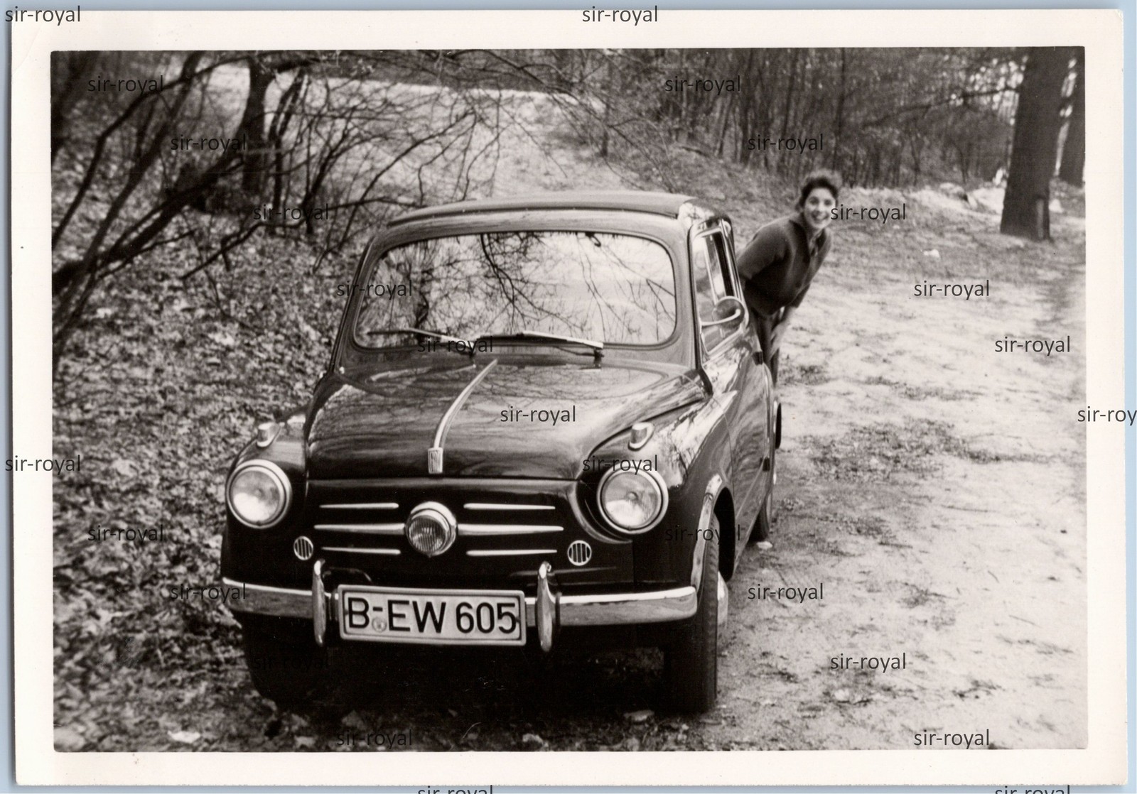 Berlin 1960s Fiat 600 Auto Vehicle Photo 13x9cm