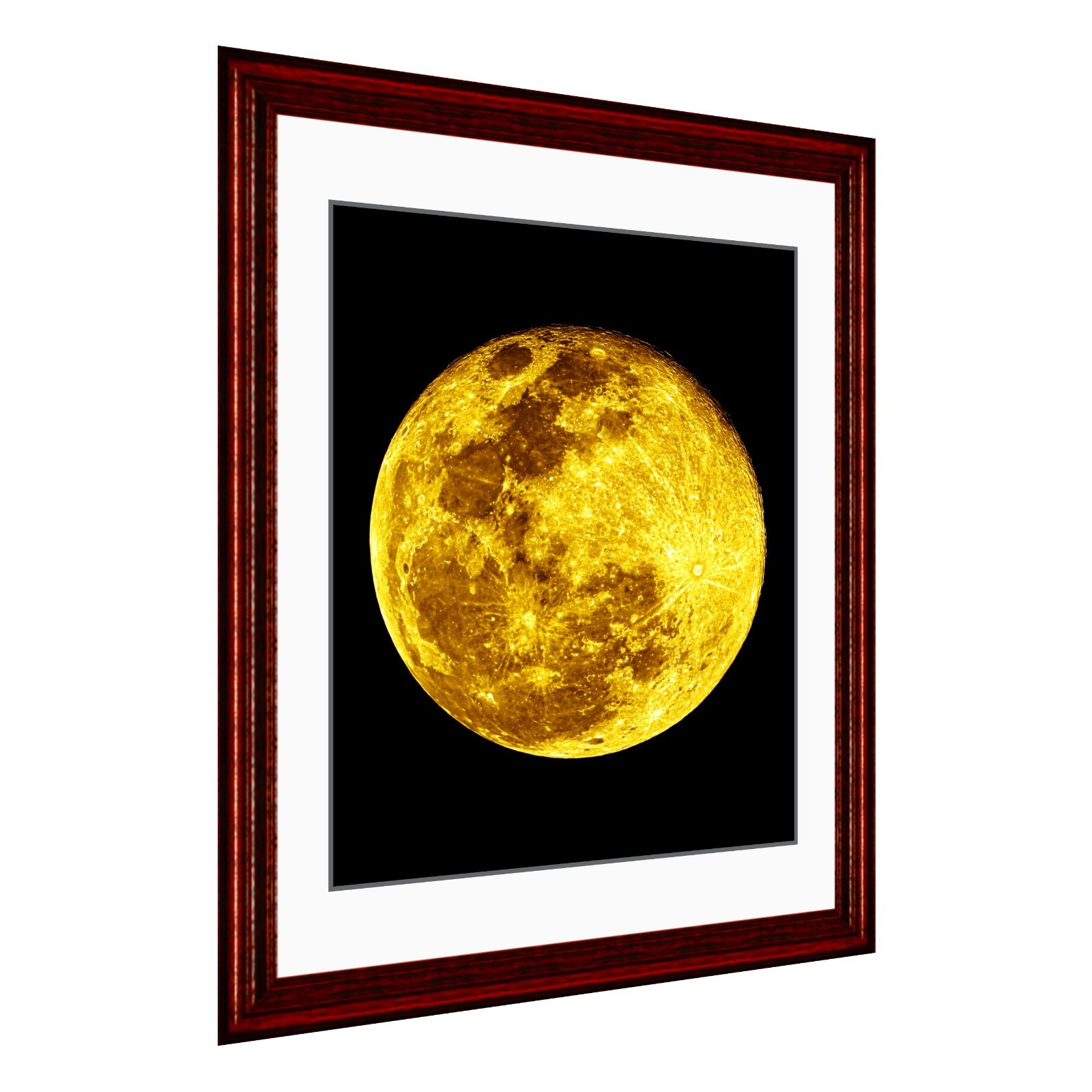 Full Yellow Moon Phase Home & Office Wall Decor, 8×10 inch Photo Print M1305