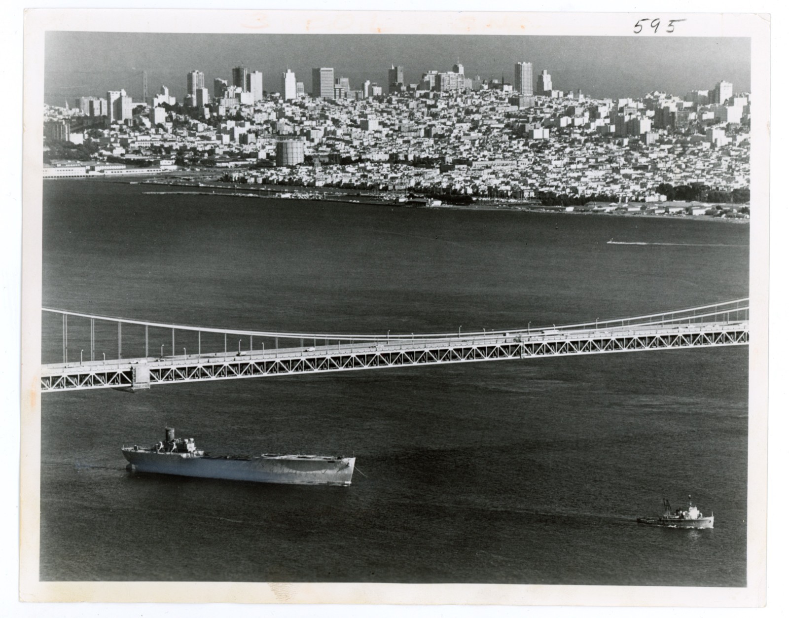 Golden Gate Bridge Central Press Association San Francisco CA 1964 Press Photo