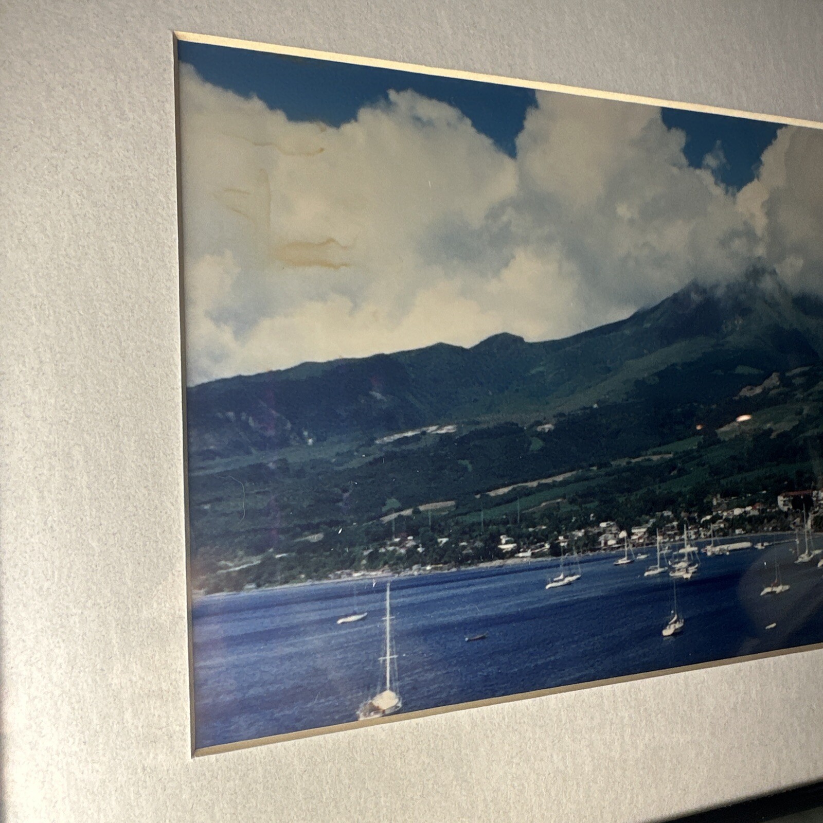 Saint Pierre Martinique Black Framed Photo Mount Pelee Volcano Caribbean