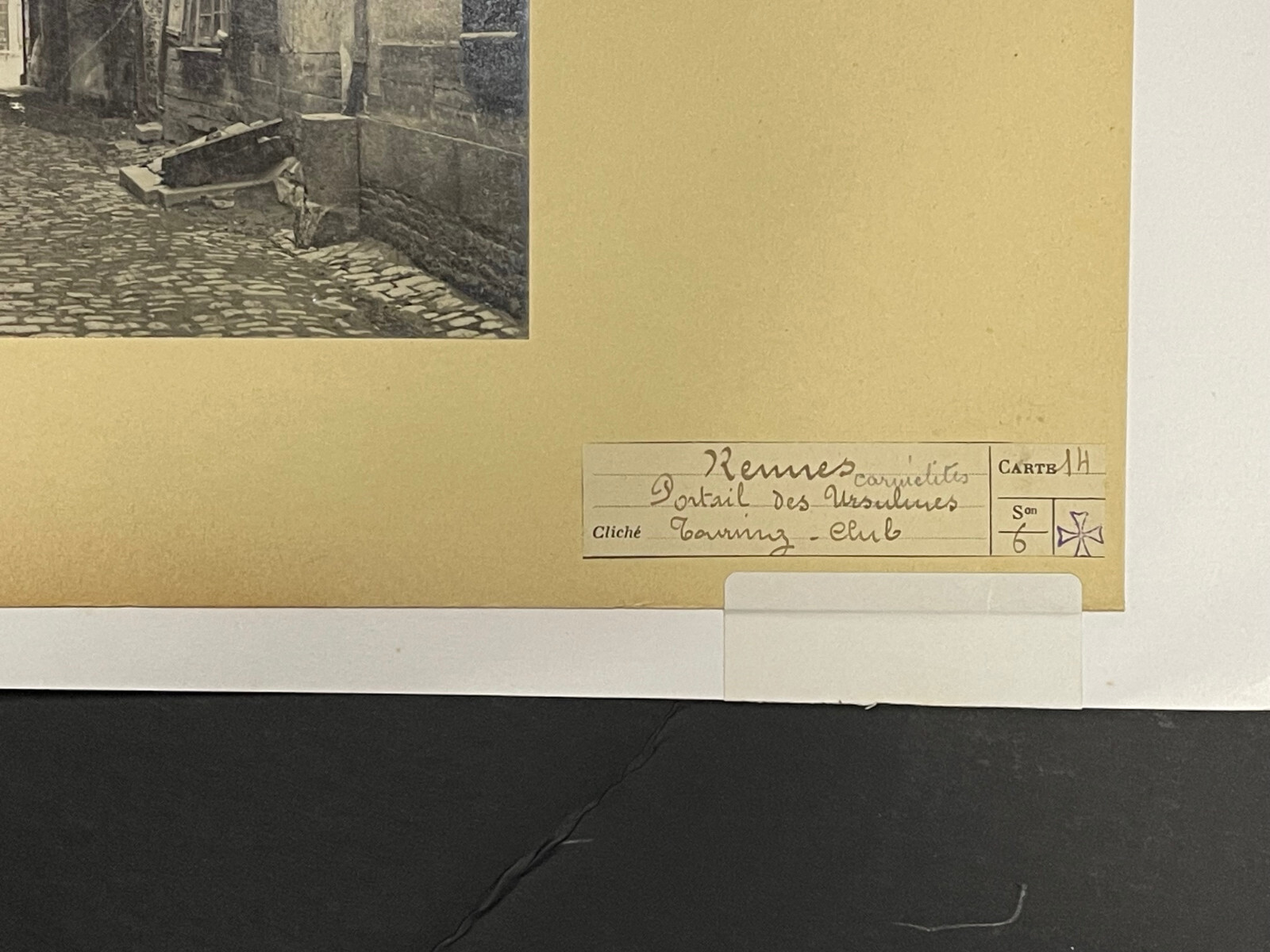Photo 19th Century City Of Rennes Portal Of The Ursulines Touring Club