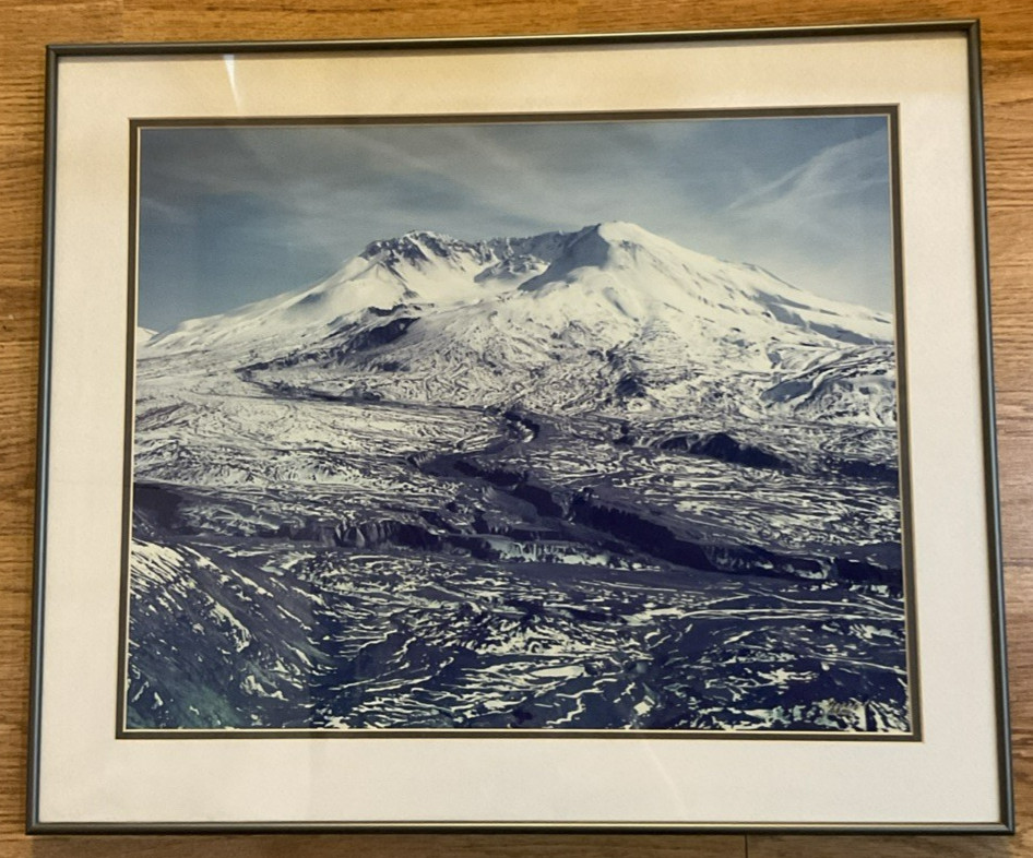 1995 Michael Siegrist Mt St Helens Volcano Framed Photograph Johnson Ridge PNW
