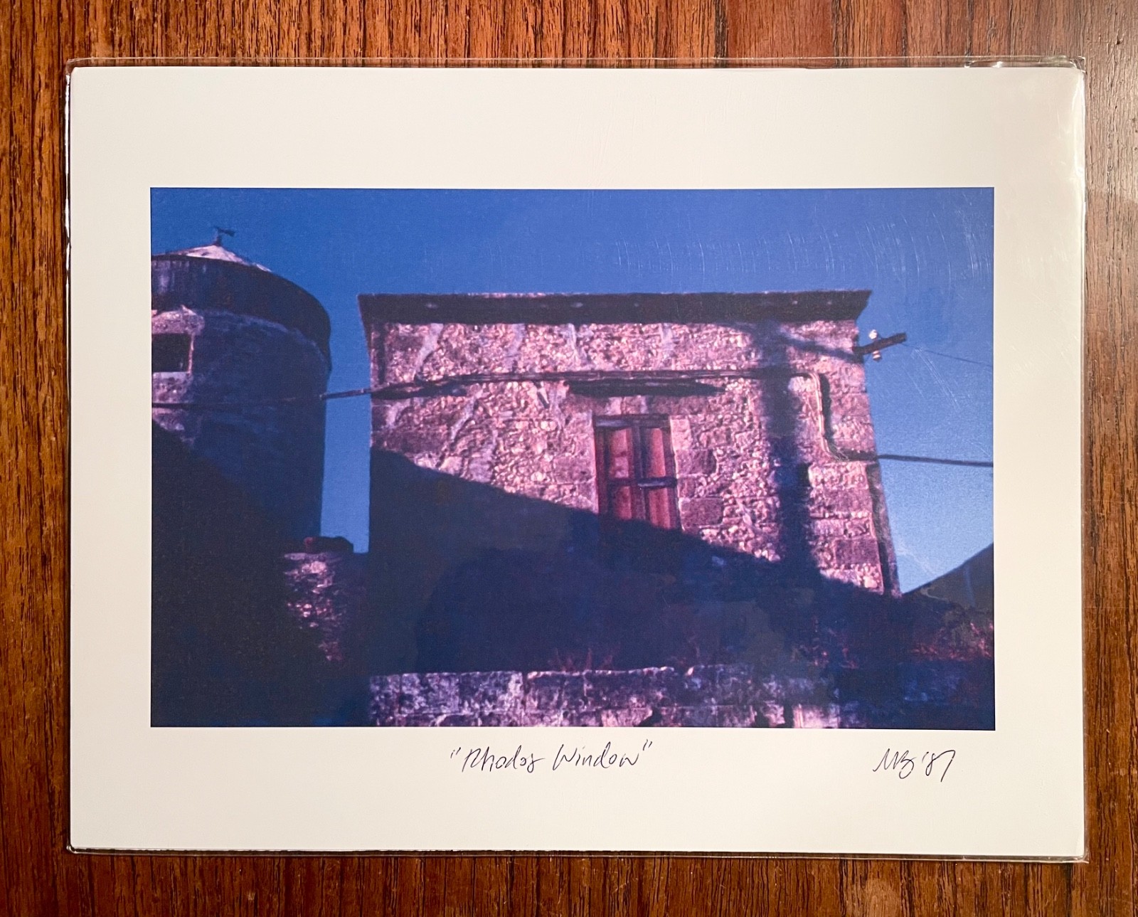Original photographic print “Rhodos Window” by Michael Blumenstock