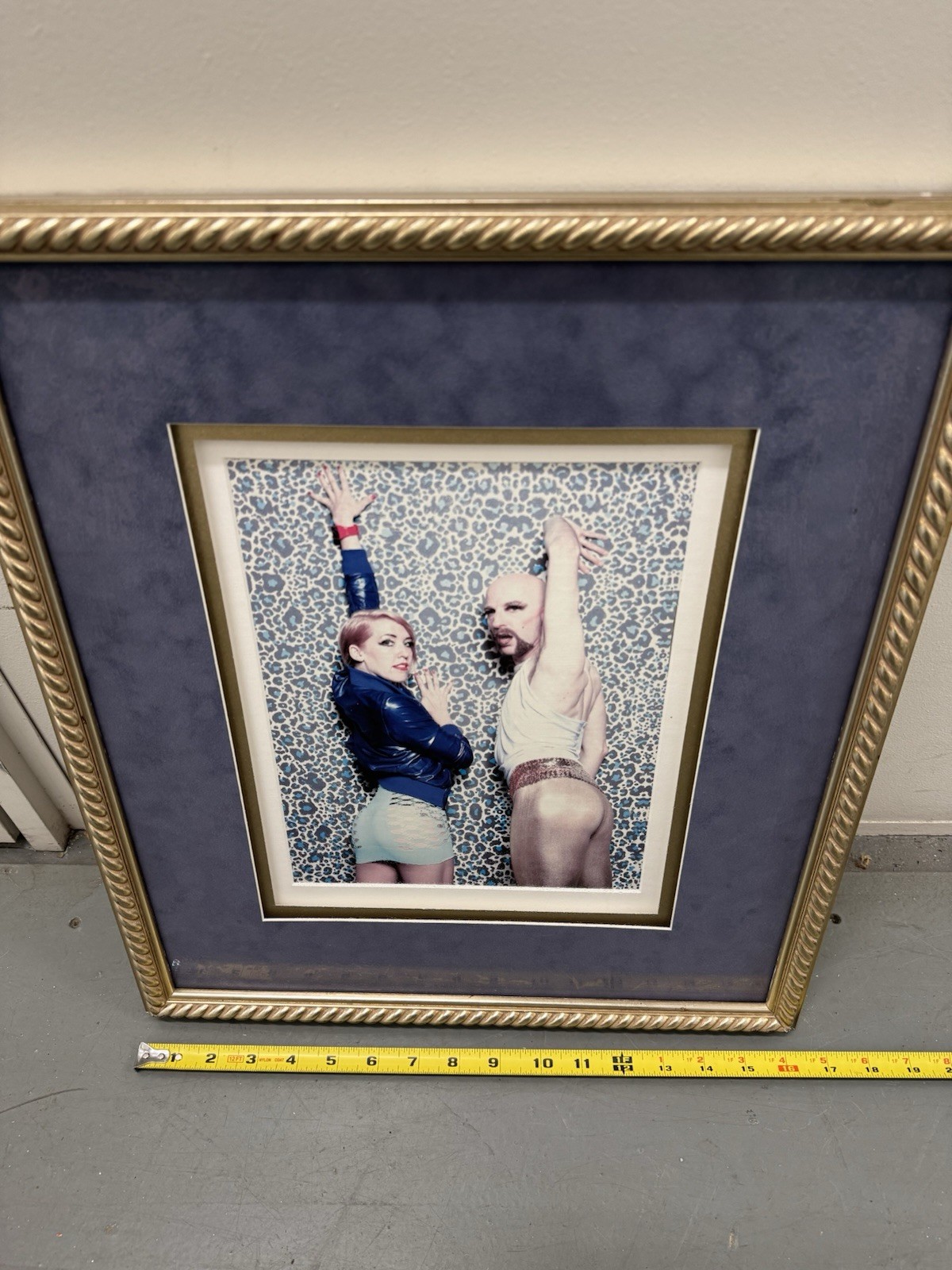 Framed Fashion Photography Print – Bold Retro Camp Portrait Wall Art