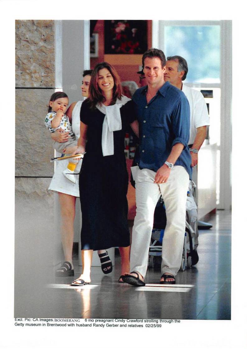 Press Photo MLE10478 Approximately 30×20 cm Cindy Crawford 6 Months Pregnant 19