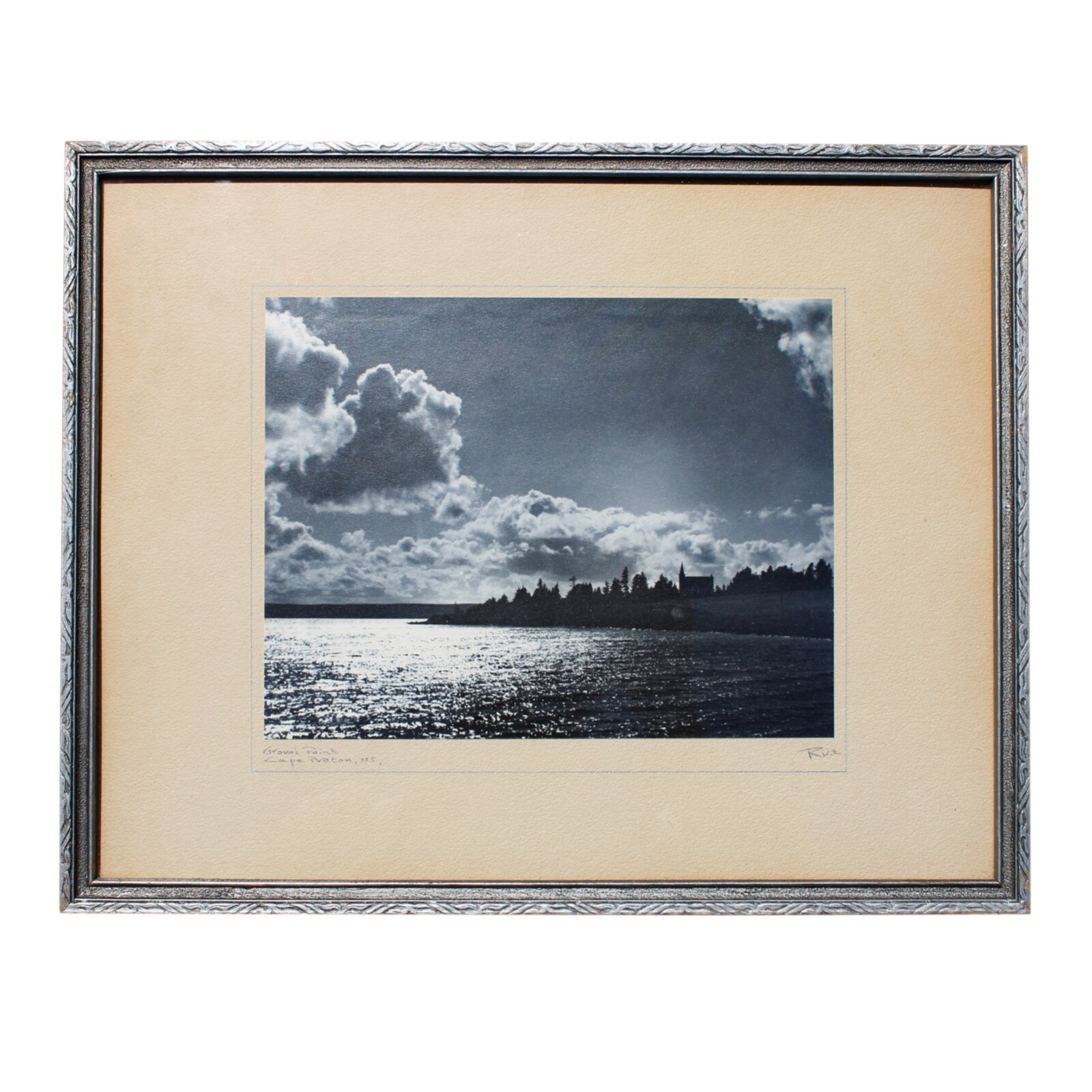 GROVE’S POINT CAPE BRETON NOVA SCOTIA BLACK WHITE PHOTO PHOTOGRAPH RICE VINTAGE