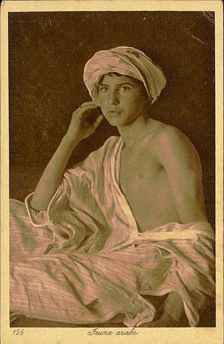 North Africa ethnic Arab nude male original vintage 1910s LEHNERT & LANDROCK
