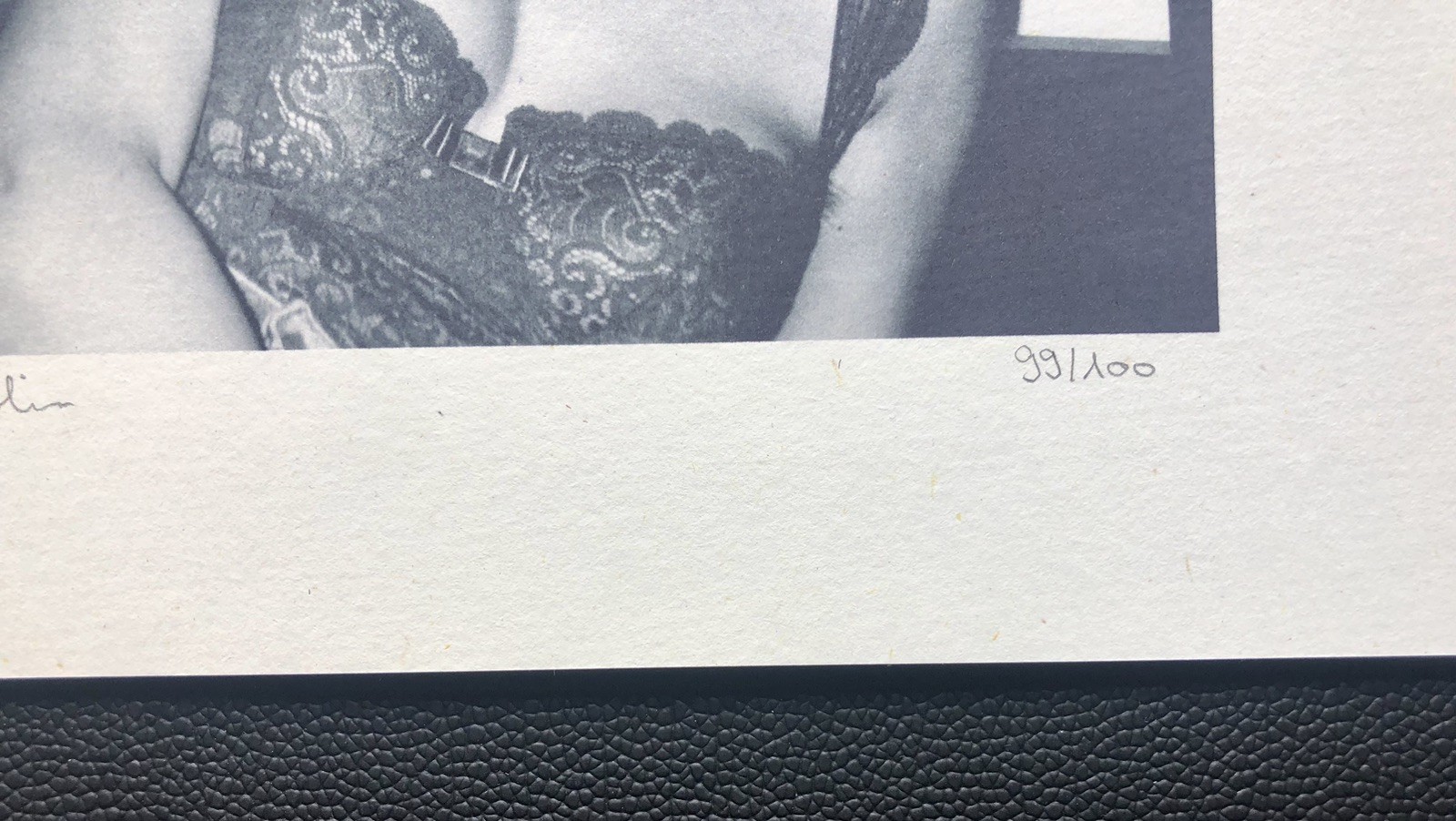 Erotic B/W Photo “Young Girl” Theme 5 Circa 1989 Signed & Limited 99 of 100