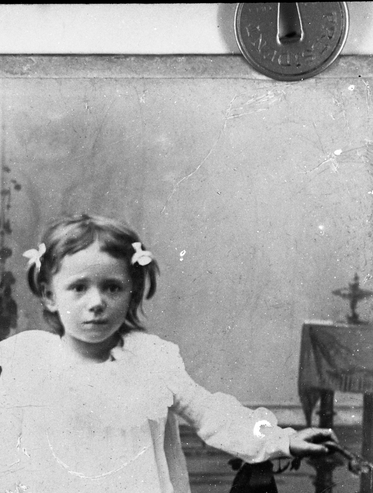 CDV on glass negative, antique reproduction, unusual, vintage fine art GLASS ne