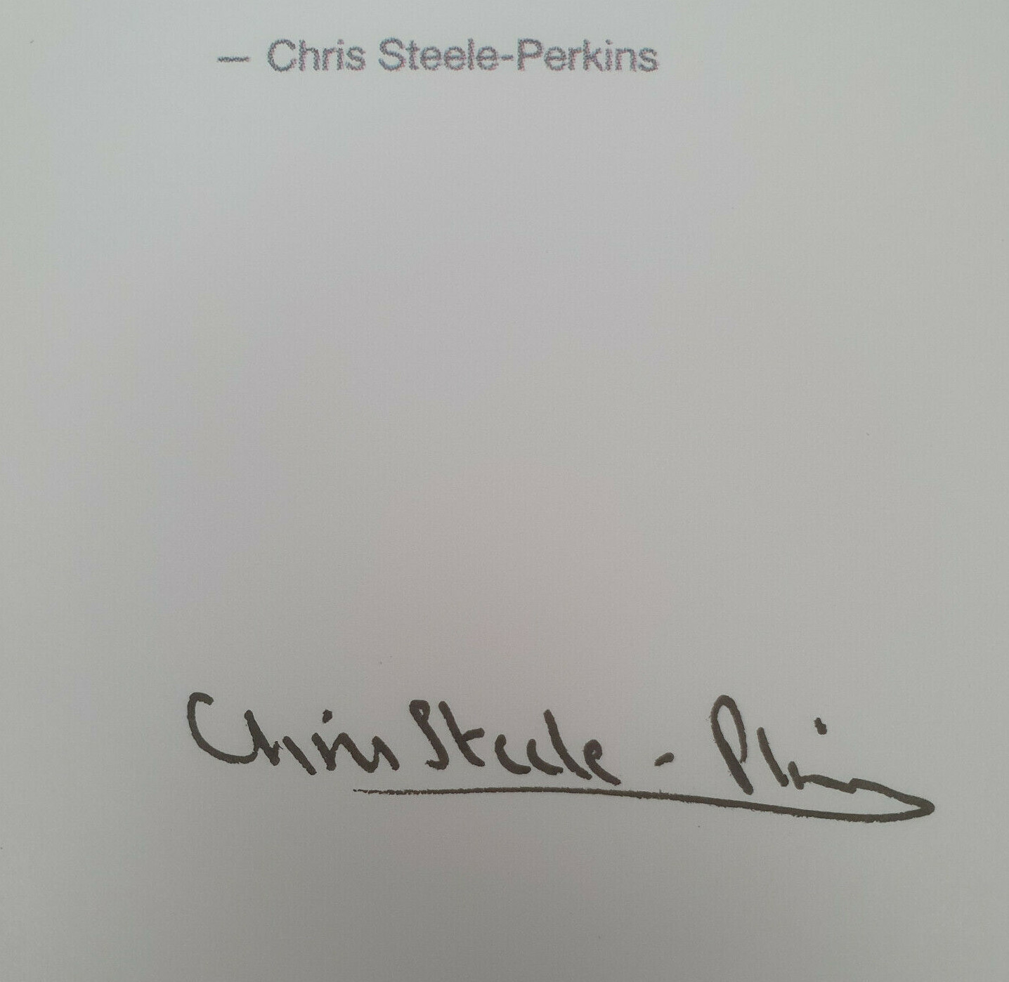 Chris Steele-Perkins – Signed Photo – Magnum Square Print Limited