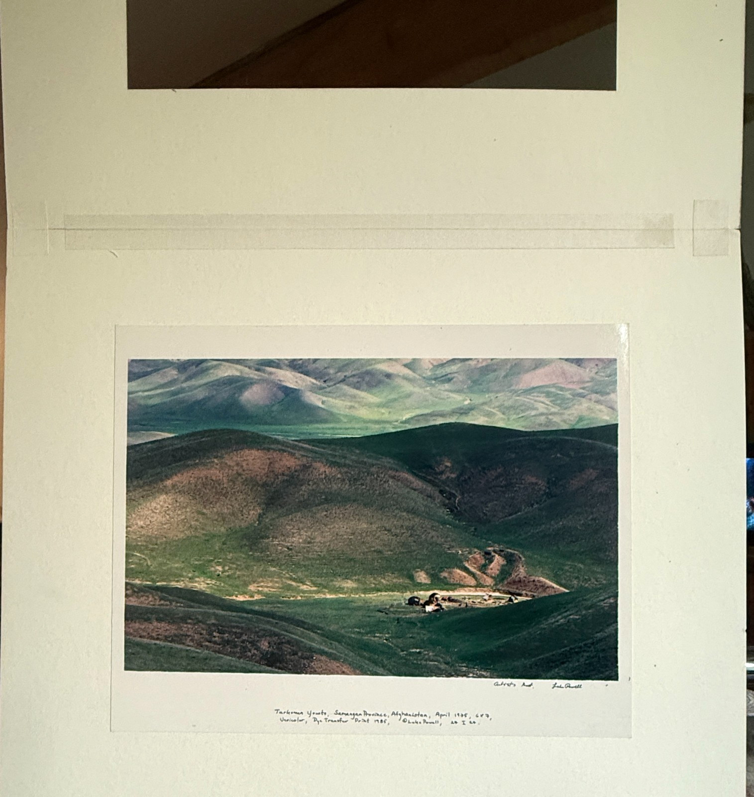 Rare Signed Artist’s Proof Dye Transfer Print by Luke Powell – Turkmen Yourts