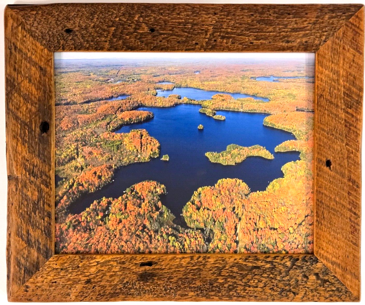 Armour Lake, Presque Isle, Vilas Co., Wisconsin Overhead Photo. Frame Optional.