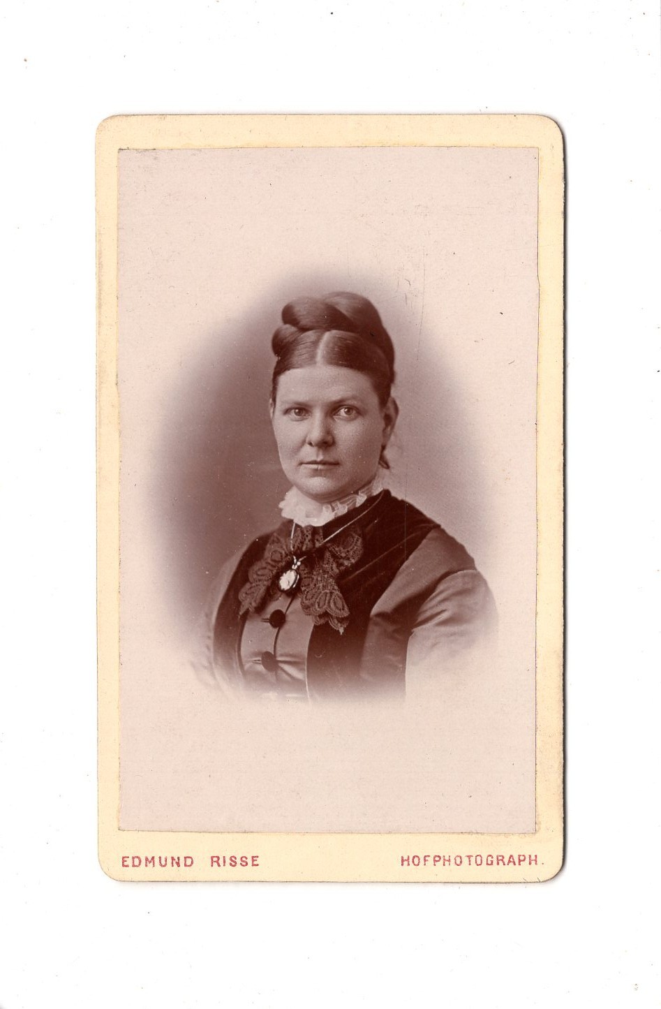 CDV photo lady portrait/woman-Norderney/Bad Ems +++ 1880s
