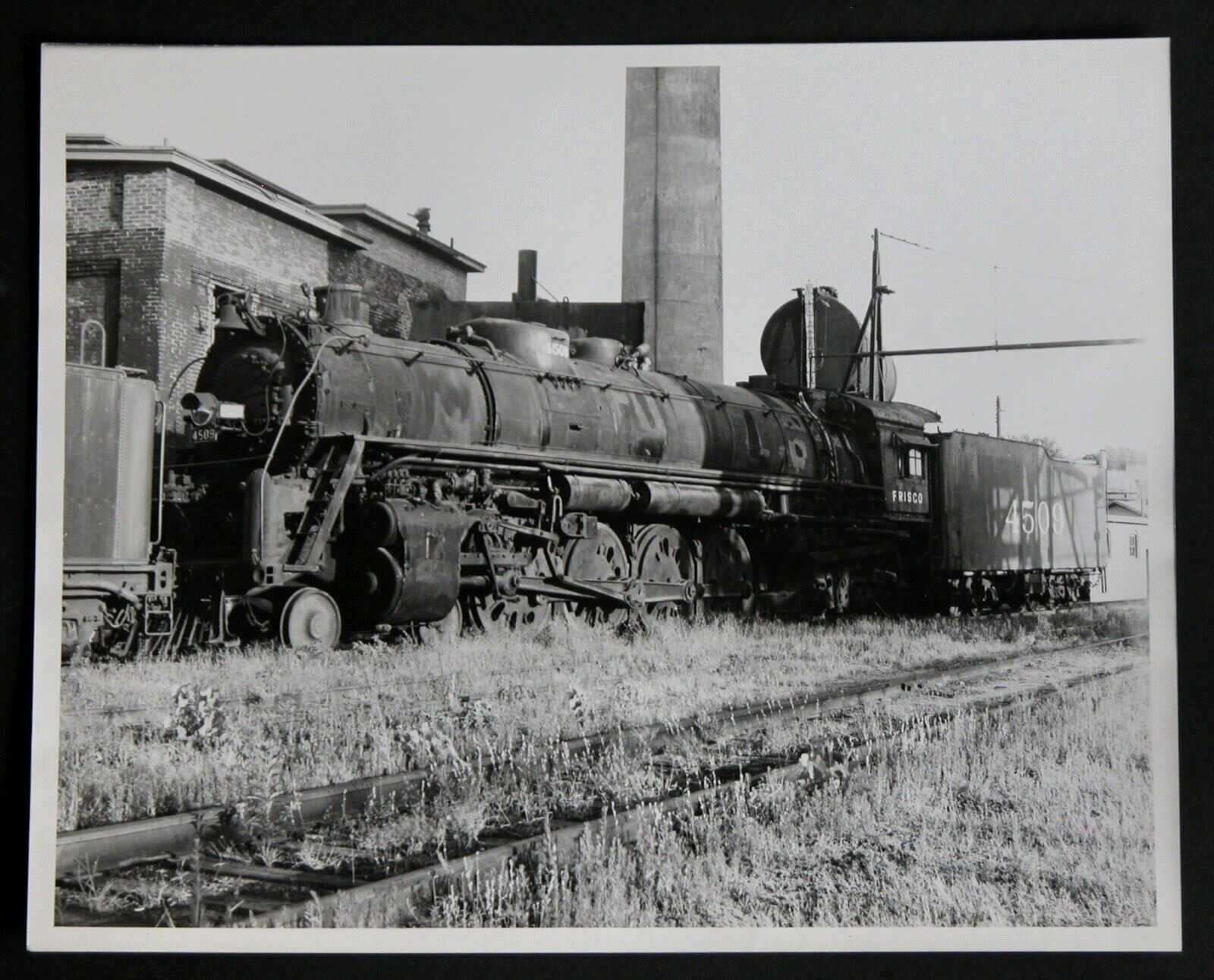 FRISCO Locomotive Steam Engine 4509 Photograph 8×10 Vtg 1950s Railroad Railway