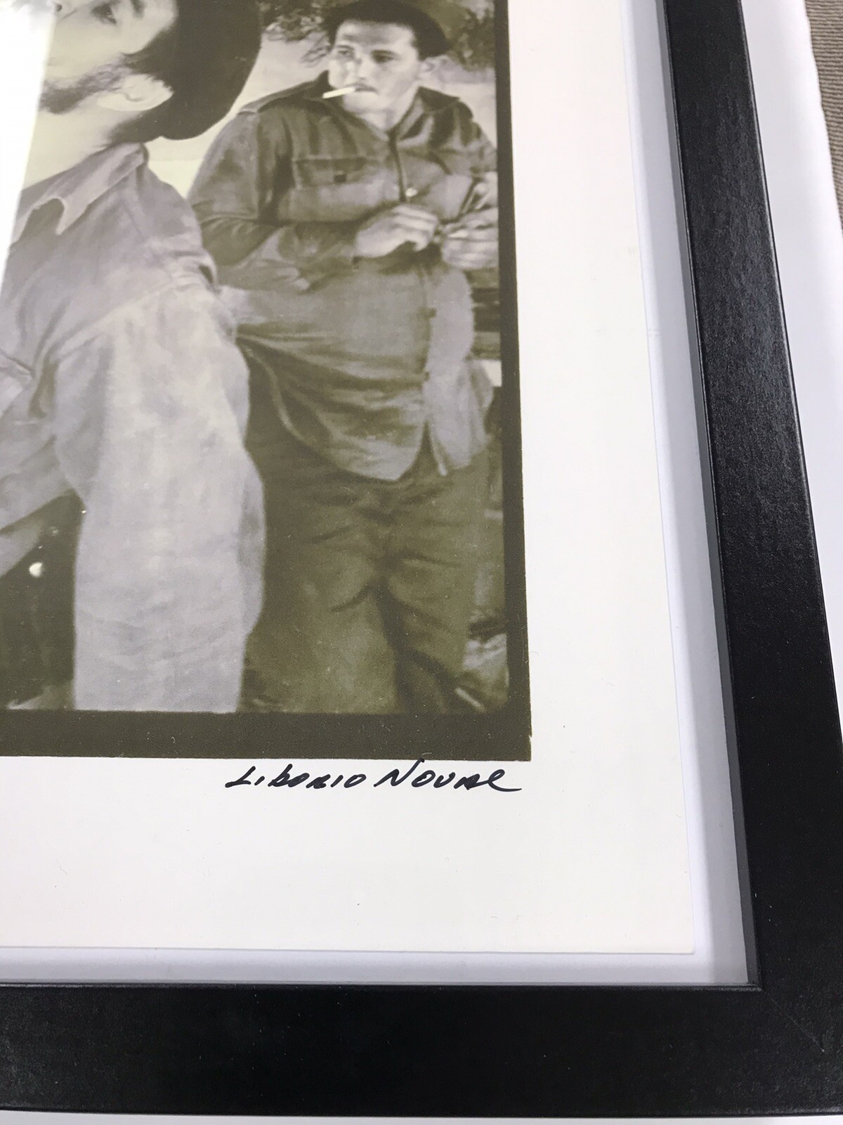 SIGNED LIBORIO NOVAL LITHOGRAPH PHOTO OF CHE GUEVARRA 1961