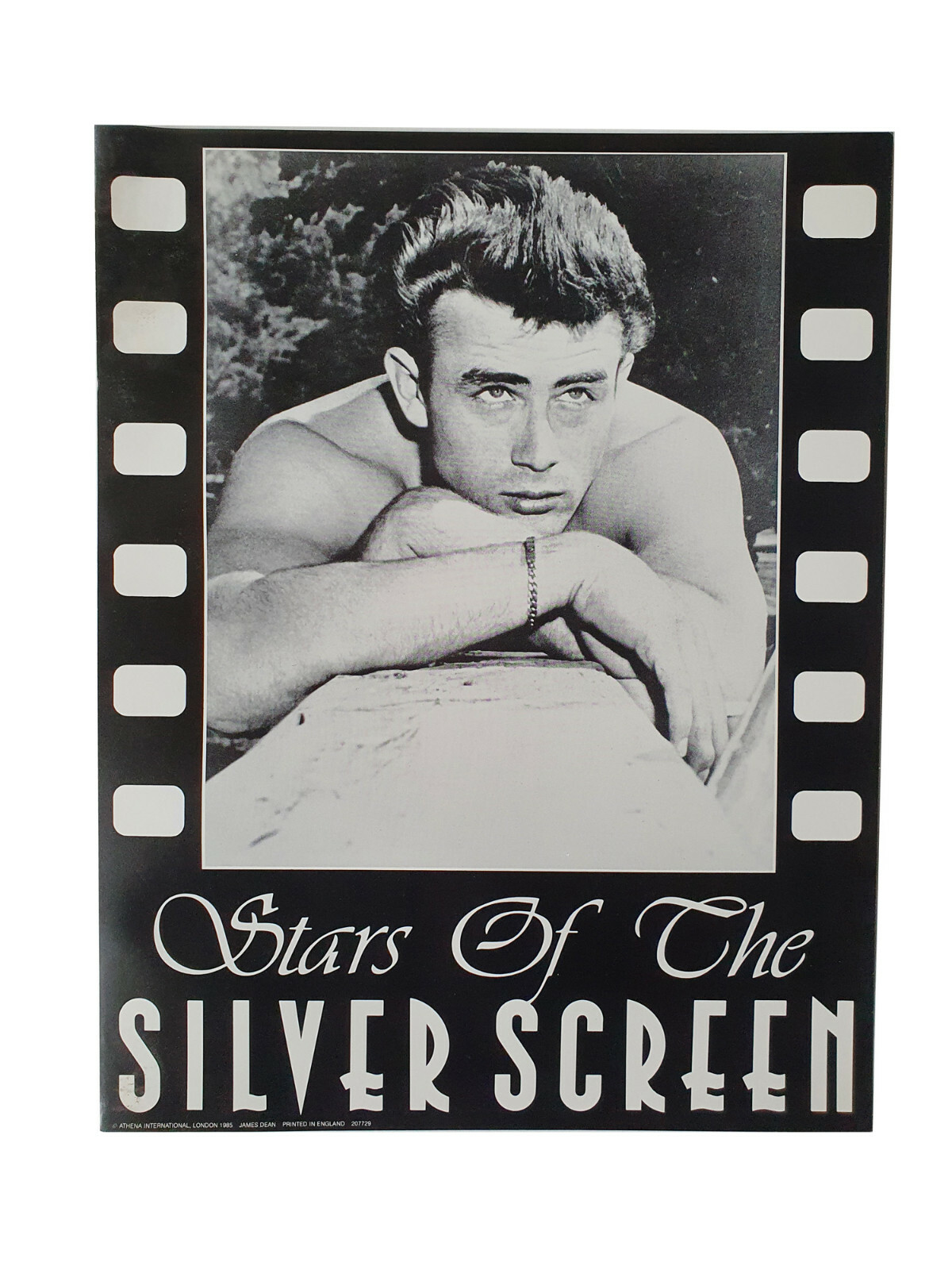 James Dean Portrait – Stars Of The Silver Screen Art Print Photo 28x35cm