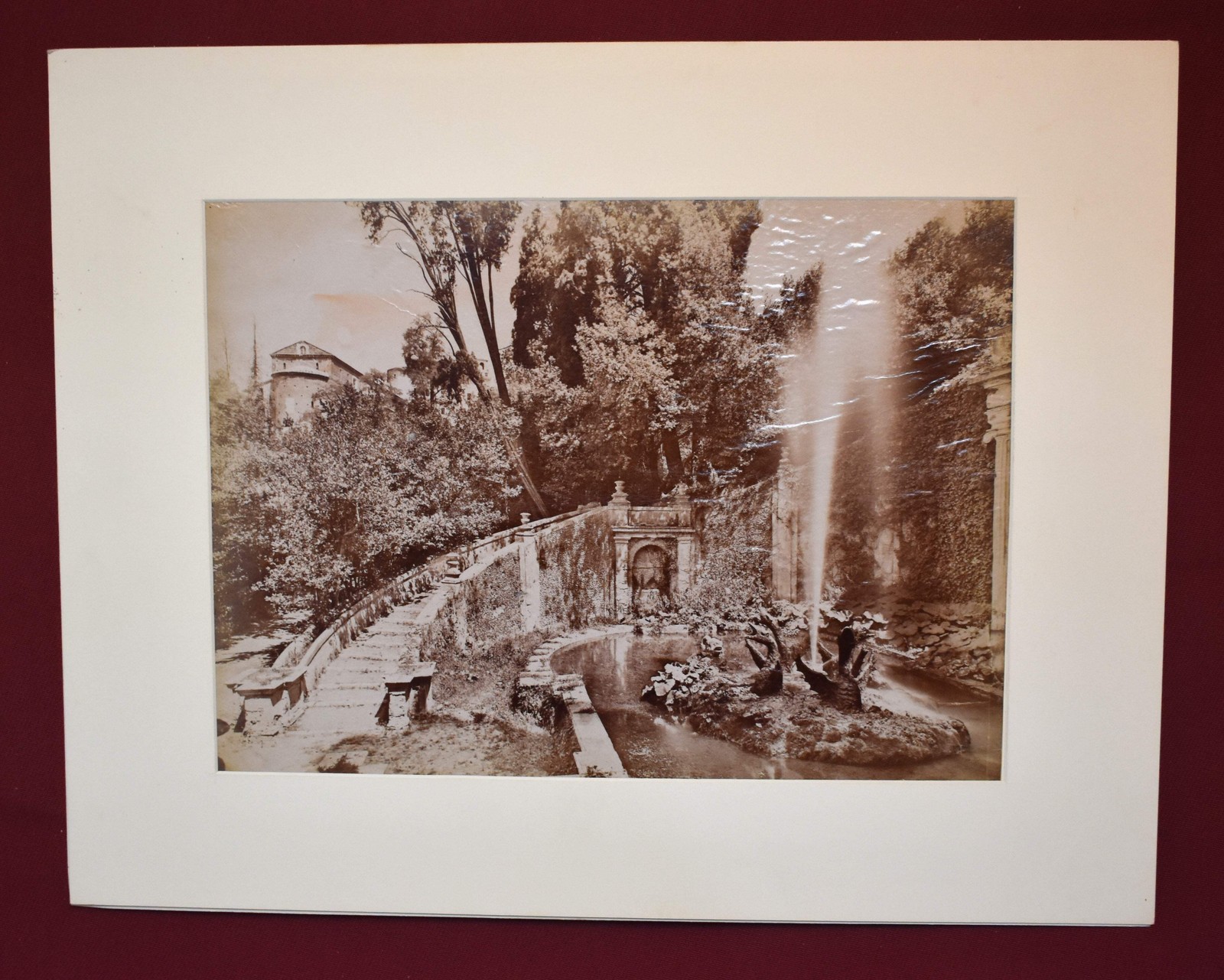 Vintage Photograph: 4691 – Tivoli – Villa d’Este – Anderson, Roma, Sepia Wash