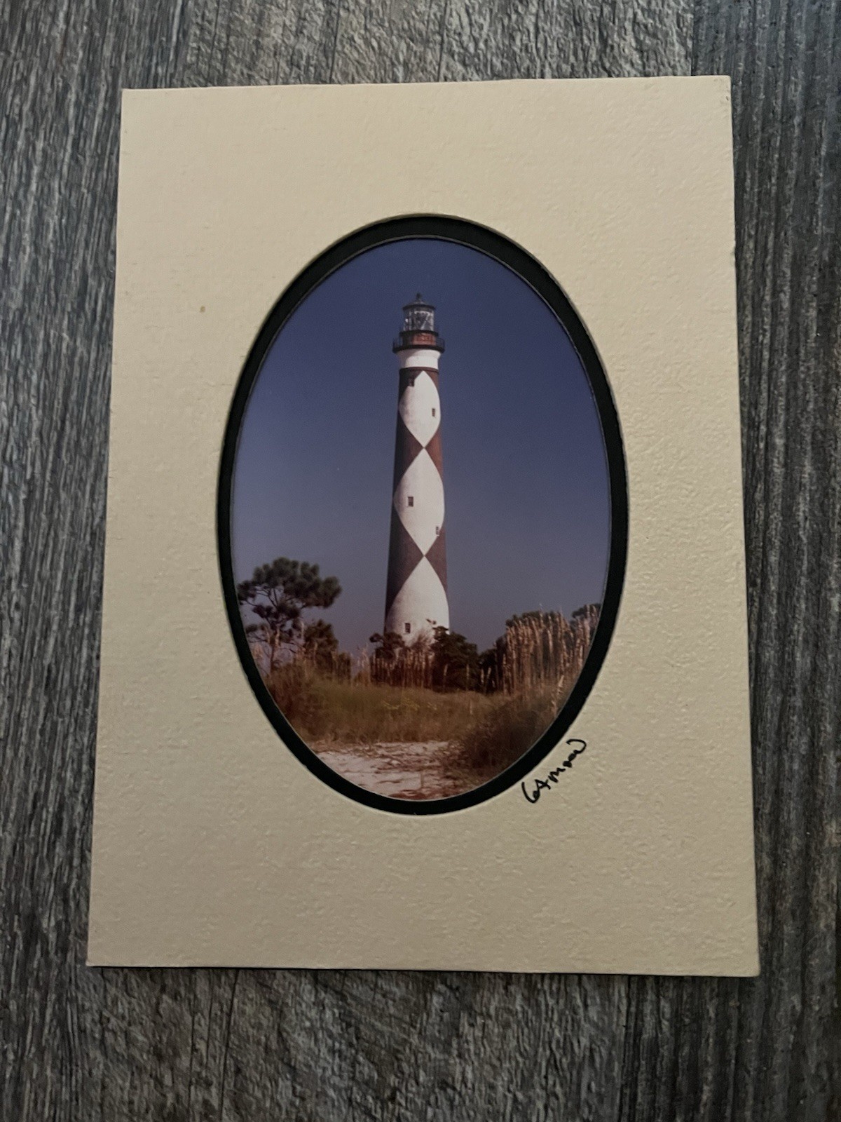 Set of 6 North Carolina Lighthouse Photos signed by Barry Gamow photographer Art