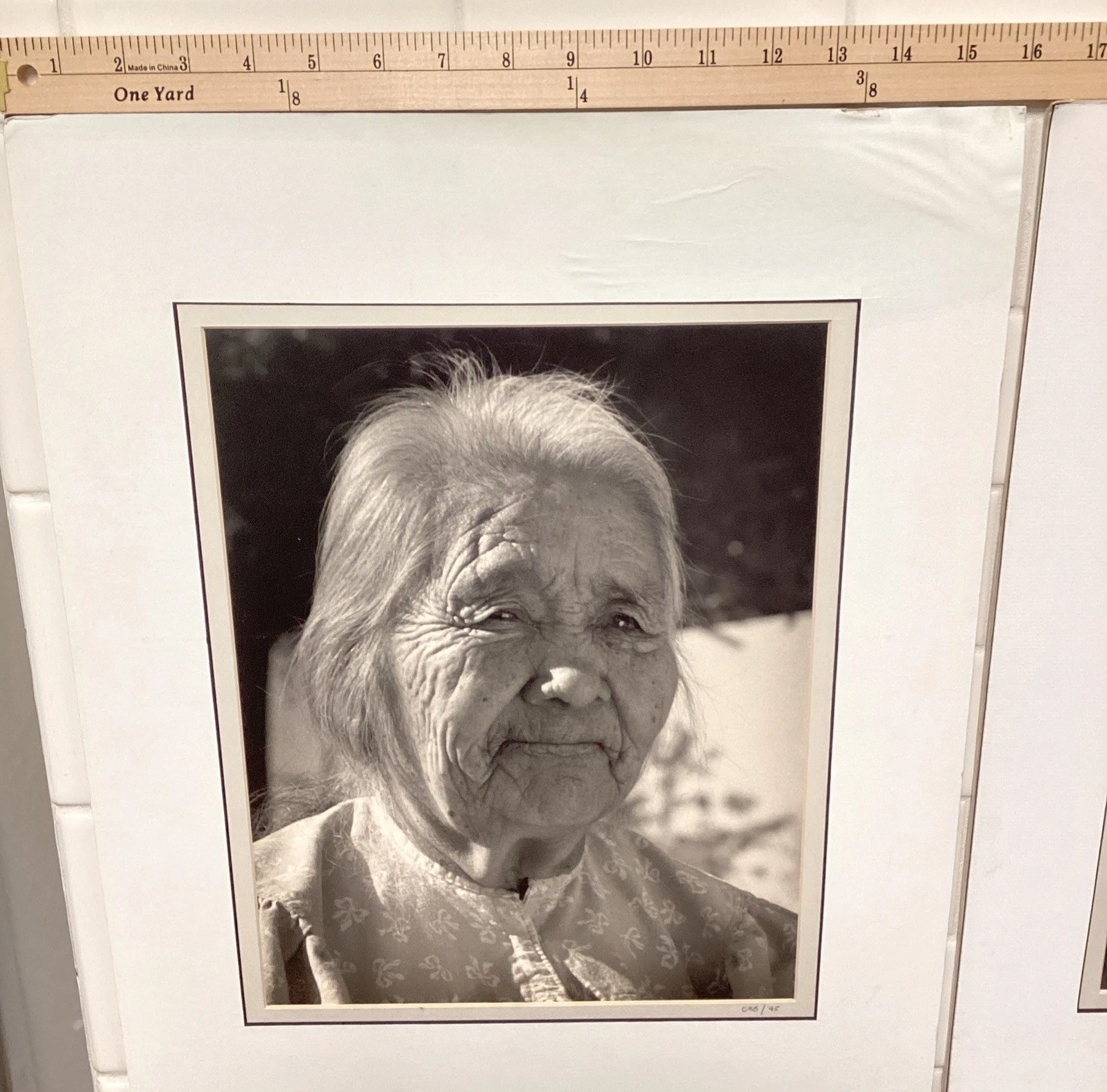 Vtg Apache Native American Elder Women Portraits Camp Verde Arizona 16×20 Blk&Wh
