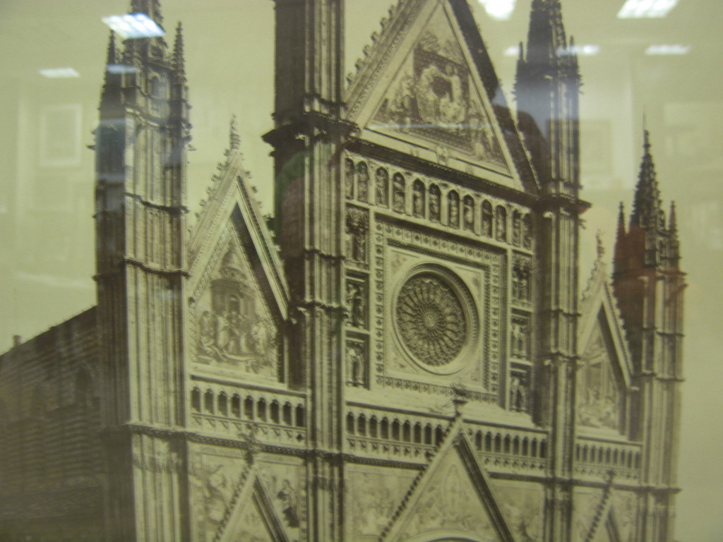 Antique Fratelli Alinari Photograph Exterior of Orvieto Cathedral Italy