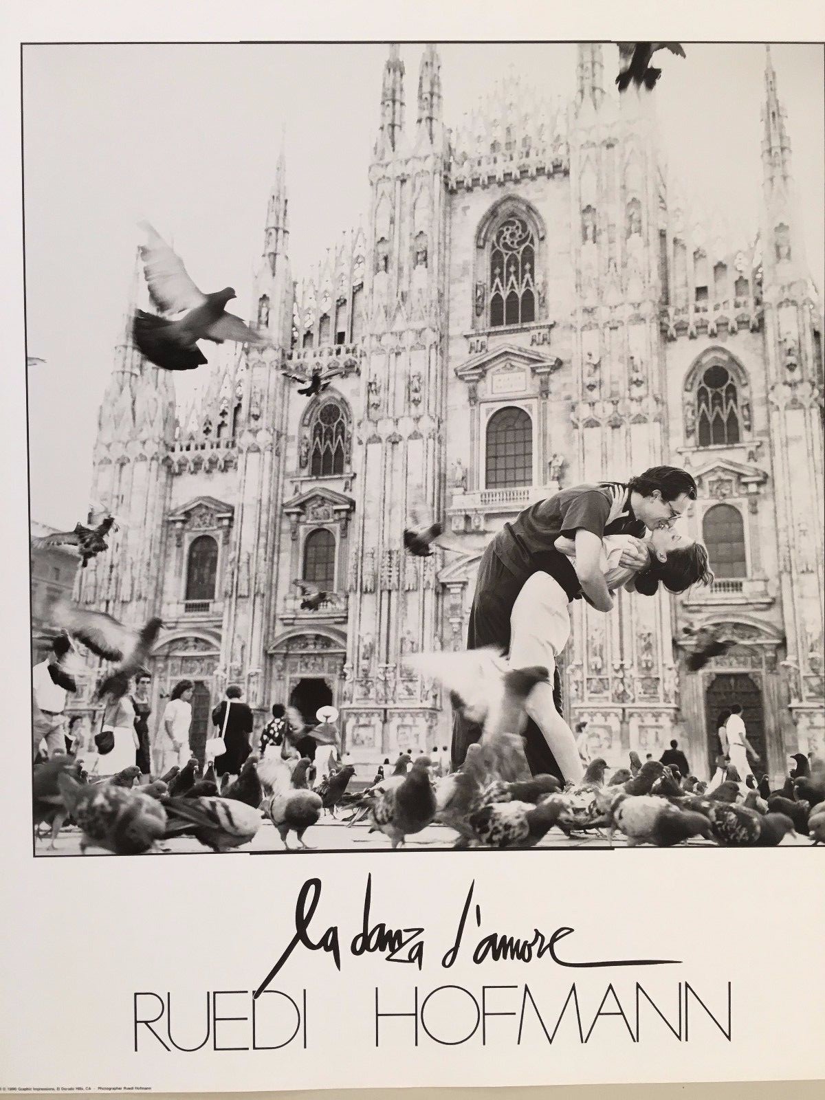 RUEDI HOFMANN,’THE DANCE OF LOVE’ RARE AUTHENTIC 1990 ART PHOTO PRINT