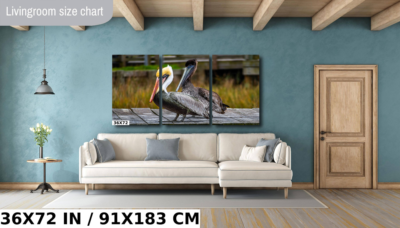 On The Wings of Love: Brown Pelican Male and Female Wall Art