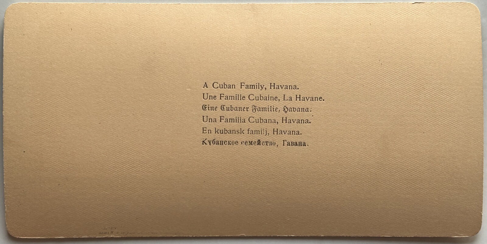 Cuba Havana A Family Cuban 1899 Photo Stereo Vintage Album