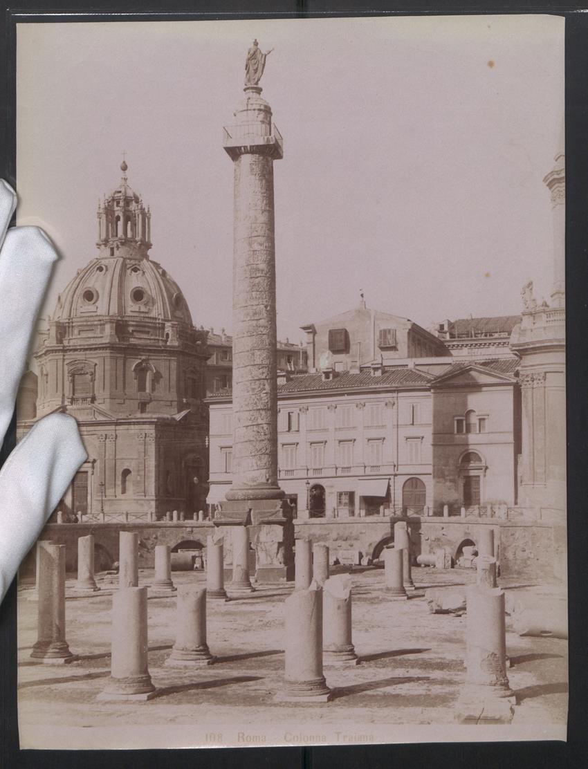 Photograph Rome, Colonna Traiana, Ruins, Cathedral, Large Format 19 x 25cm