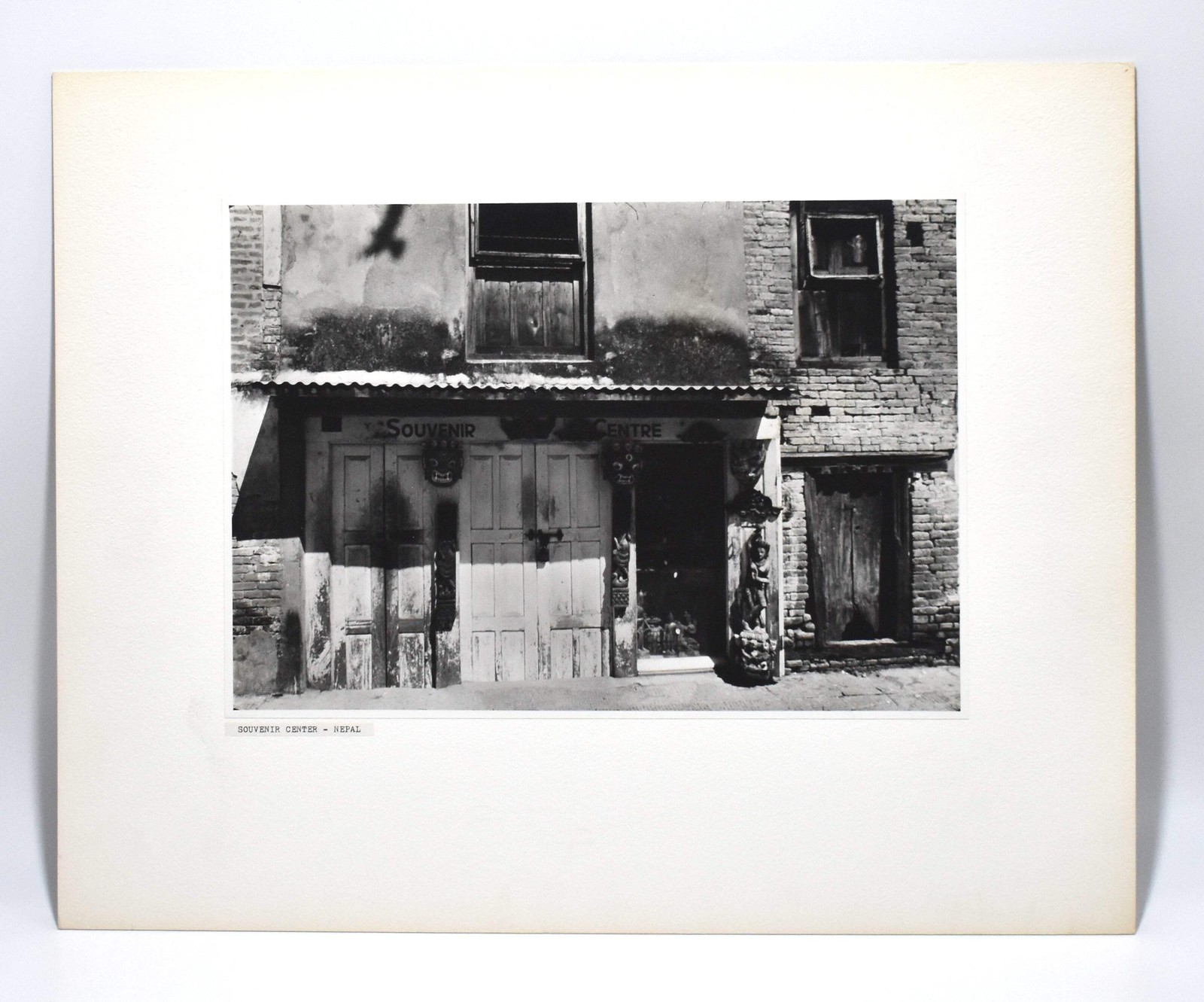 Vintage James W. Howlett Black + White Photograph, ‘Souvenir Center – Nepal’
