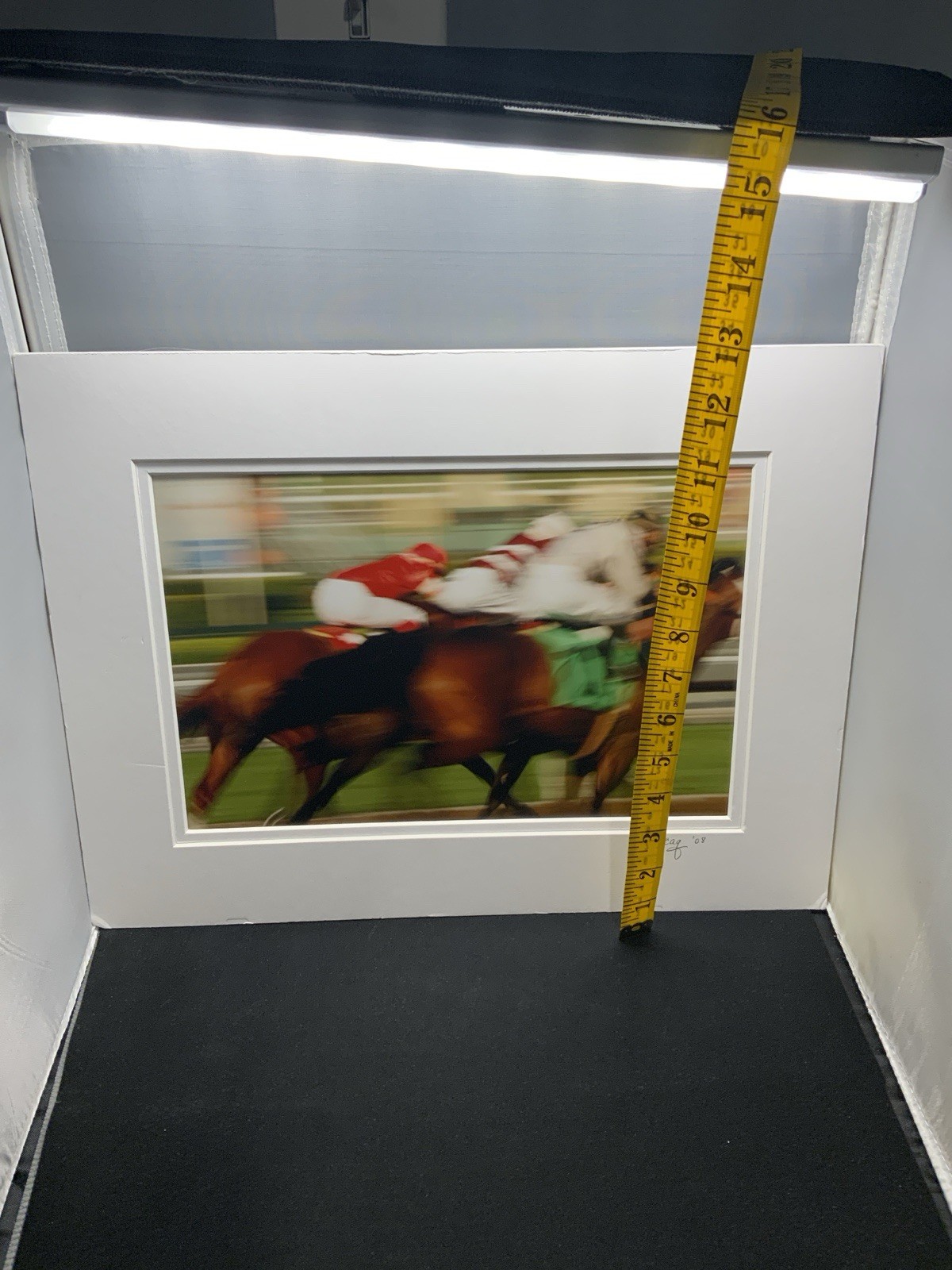 Photo Of Horse Race Signed Ready For Framing 13×16