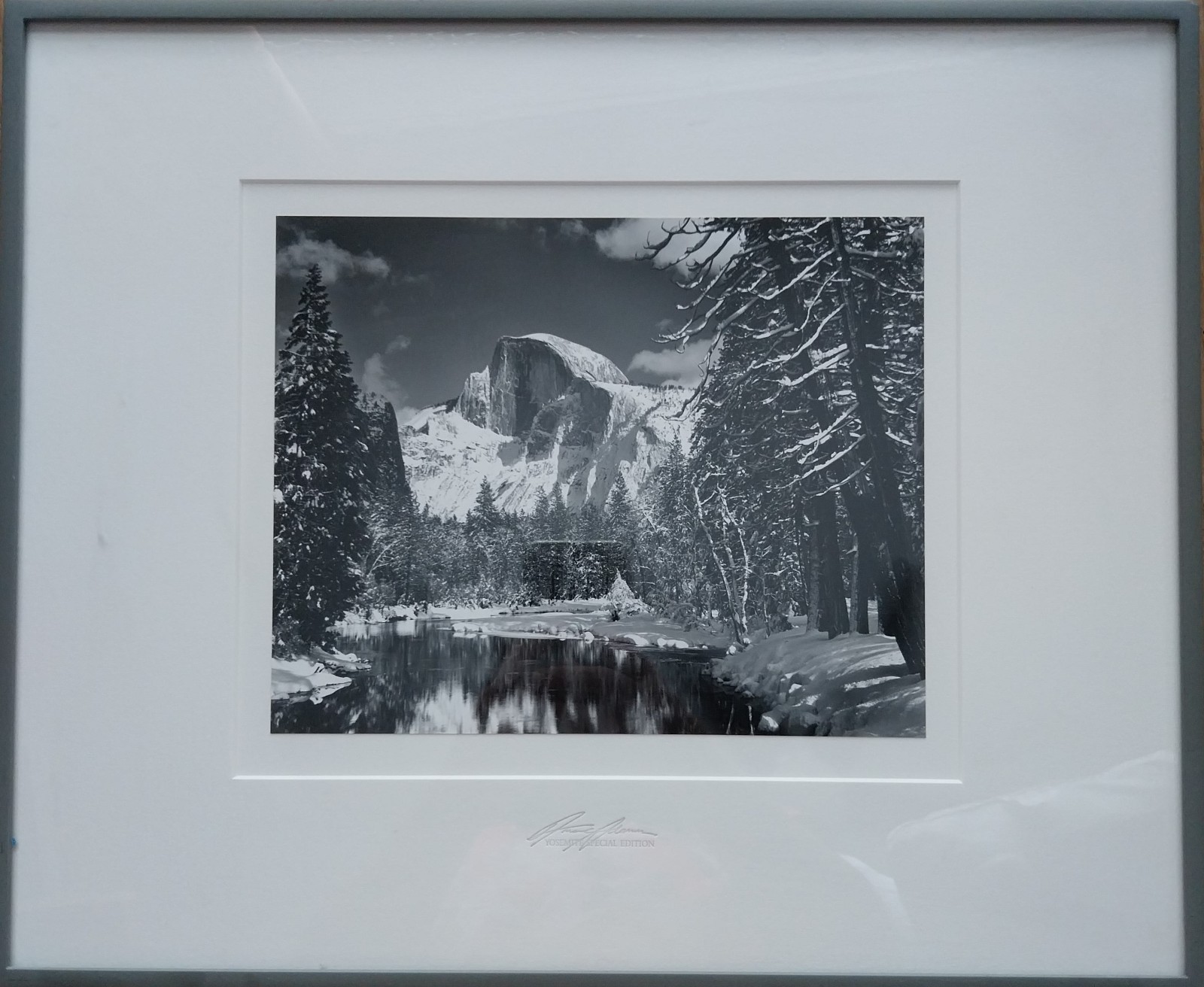 ANSEL ADAMS, (American, 1902-1984), Half Dome, Merced River, Winter