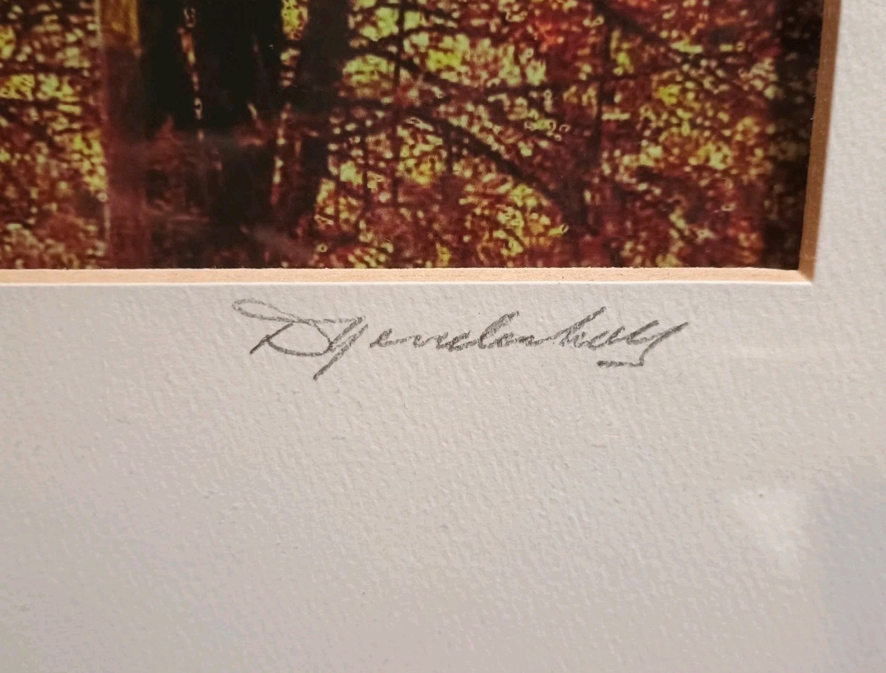 “Indian Red Lake” Signed Photography 15.5 X 19.5″ Framed & Matted 8 x 10