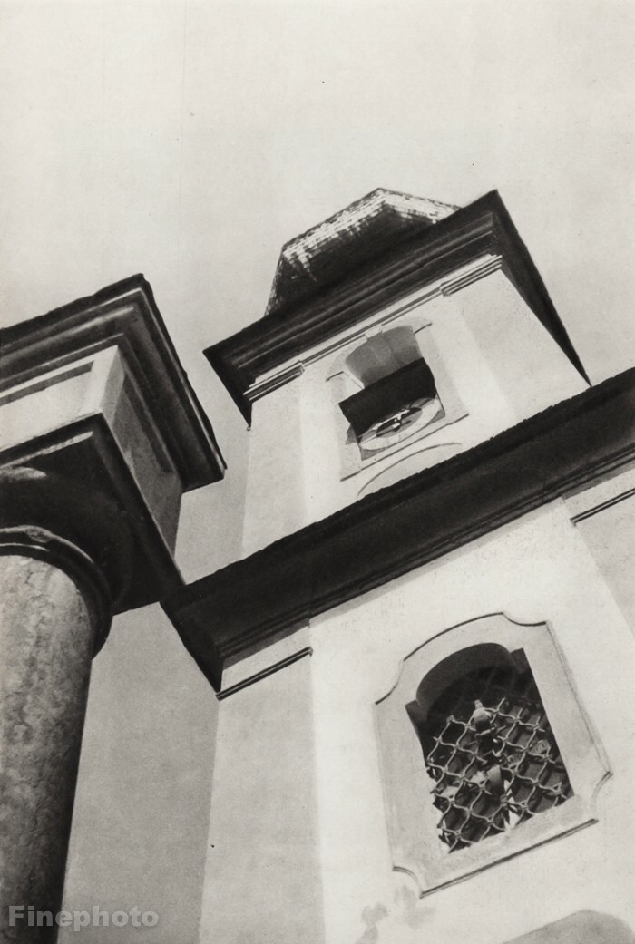 1920s Original HERBERT BAYER Clock Tower Building Berlin Vintage Photo Gravure