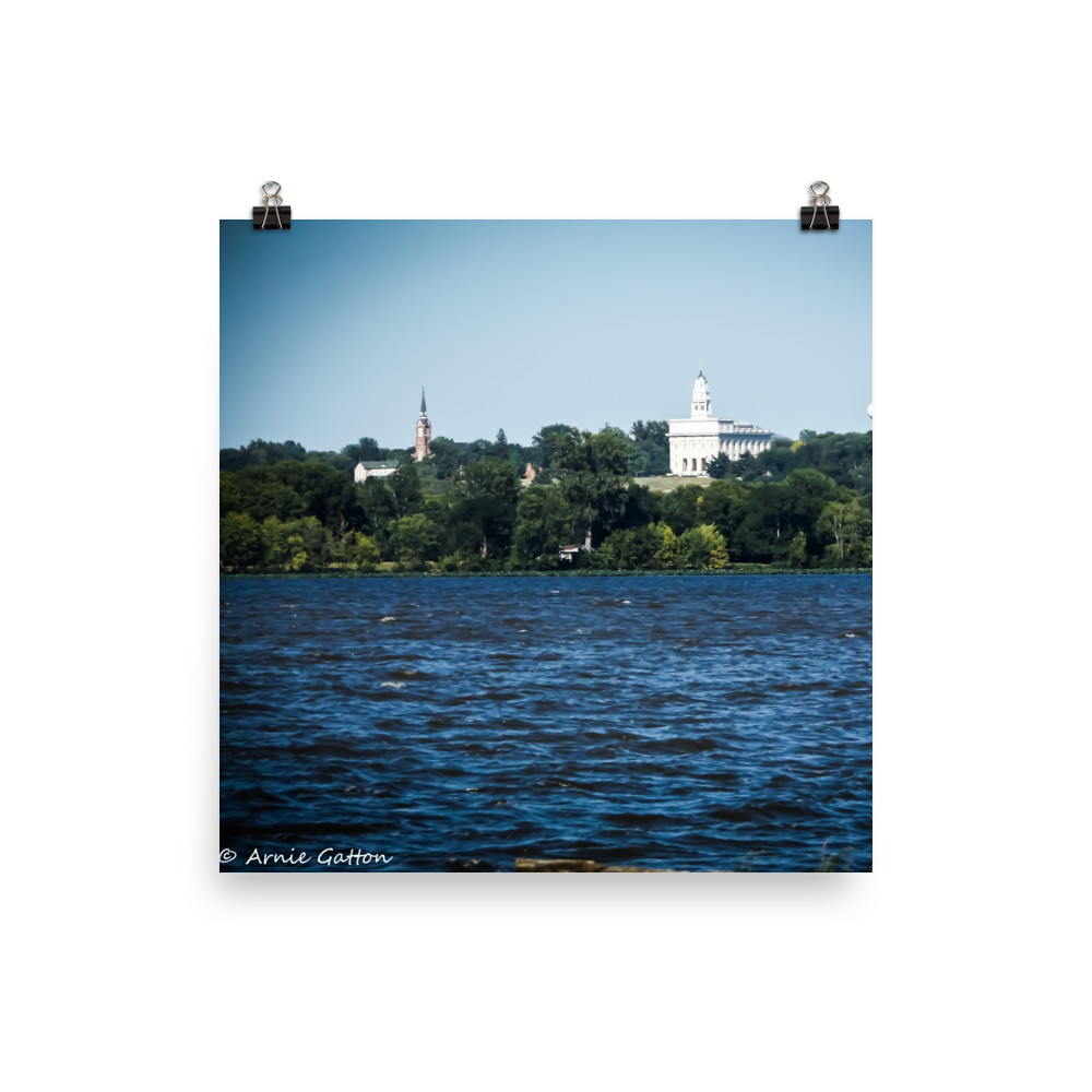 Latter Day Saints Temple in Nauvoo, IL Photo paper poster