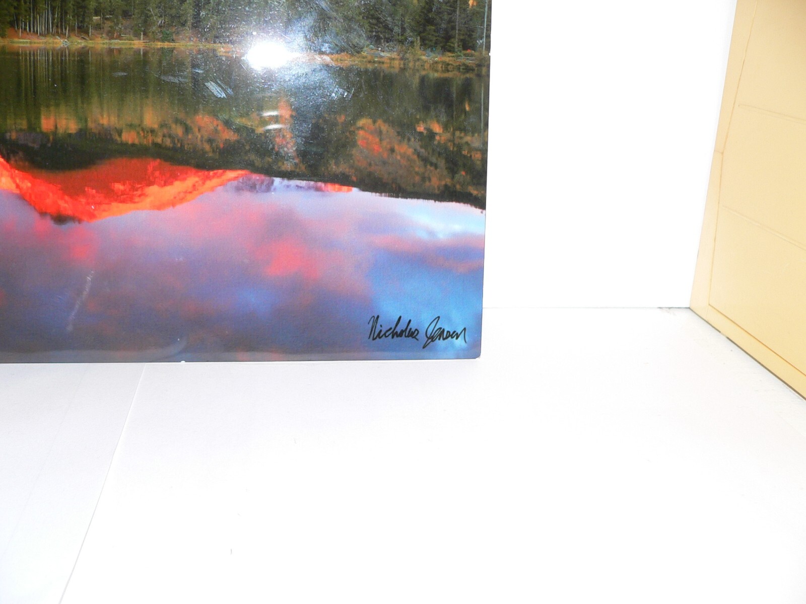 Moutain River Lake Sunrise Tree Wall Art On Metal Hanging Hawaii Nicholas Jensen