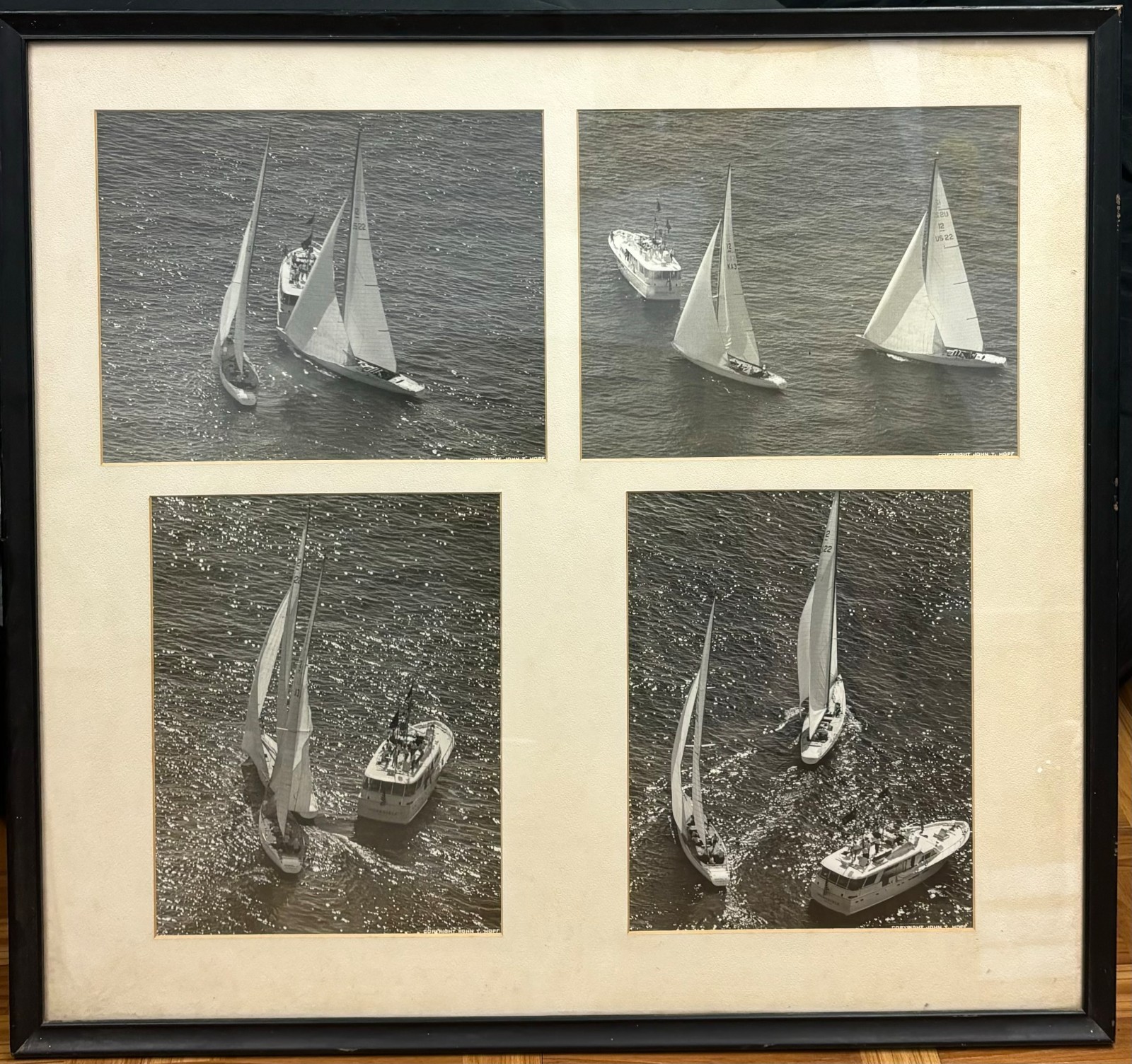 Original JOHN HOPF 1970 America’s Cup SAILING RACE Controversial START Photos