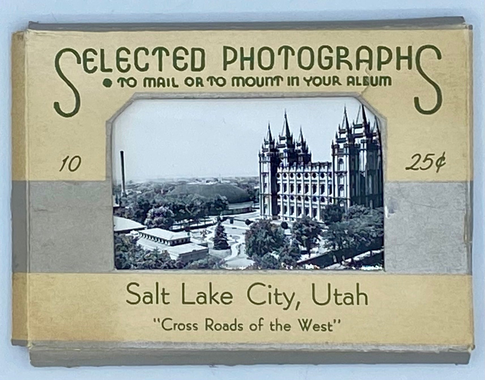 Salt Lake City Utah ‘Cross Roads of the West’ Selected Photographs to Mail or