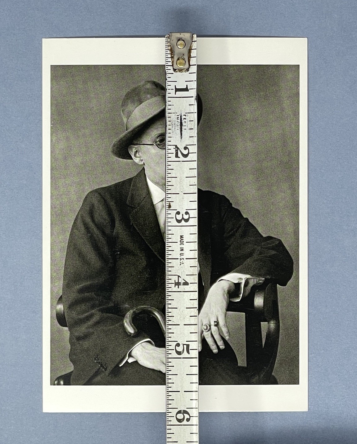 James Joyce Art Print Card Photo By Berenice Abbott 4.25”x6” Fotofolio