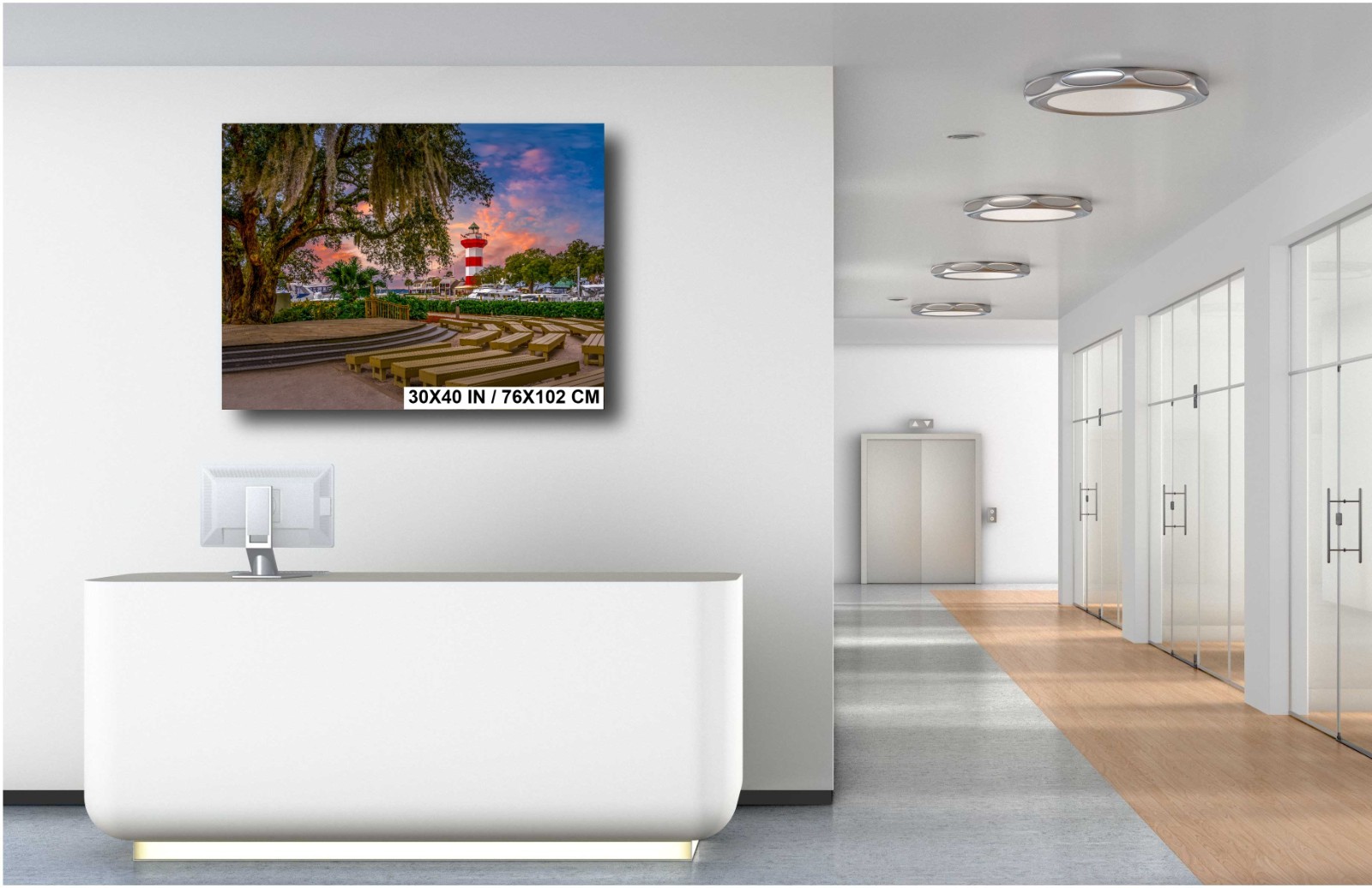 Harbour Town Lighthouse: Hilton Head Island Amphitheater Photography Wall Art